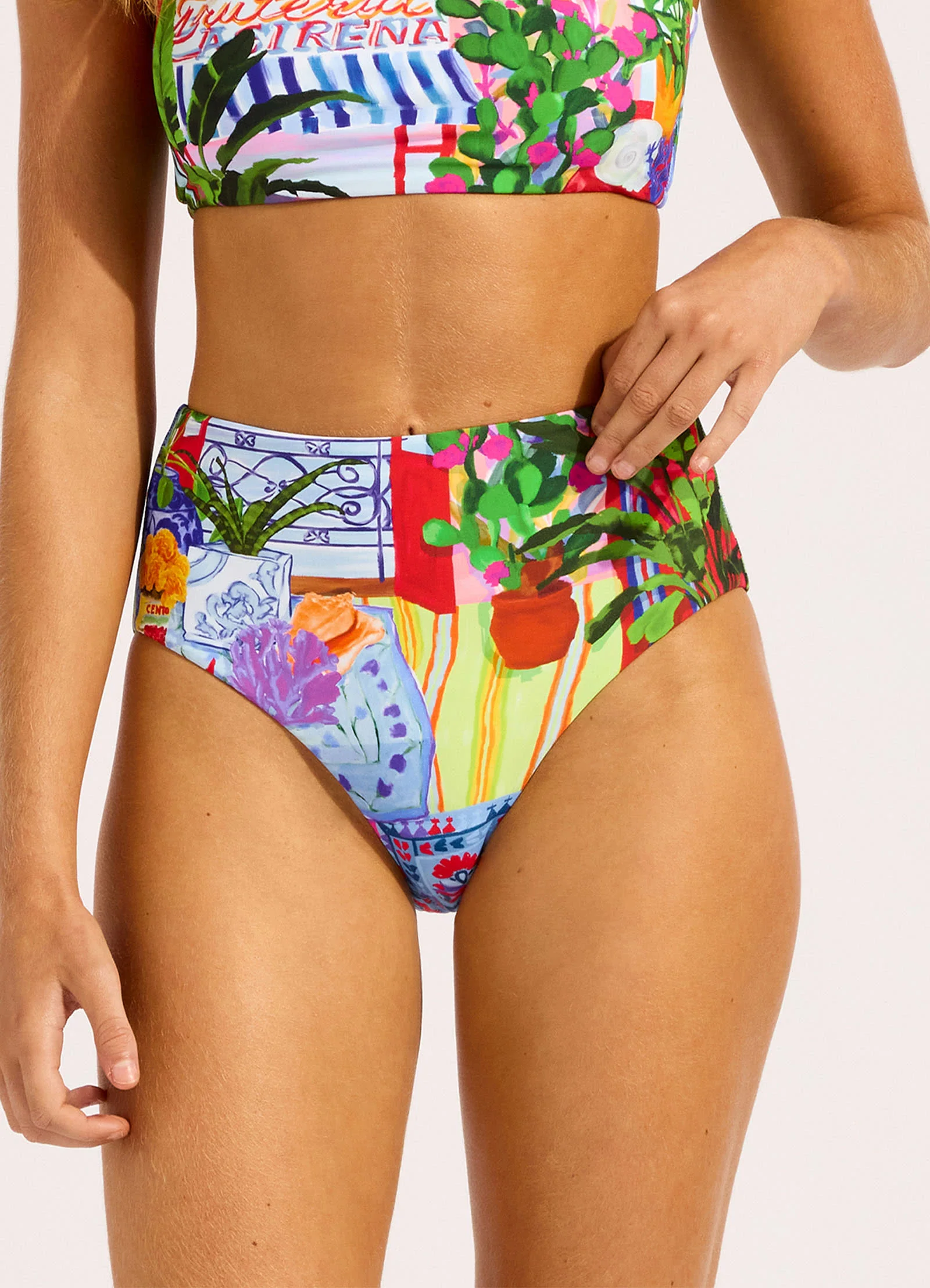La Boca High Waist Bikini Bottom - Image 2