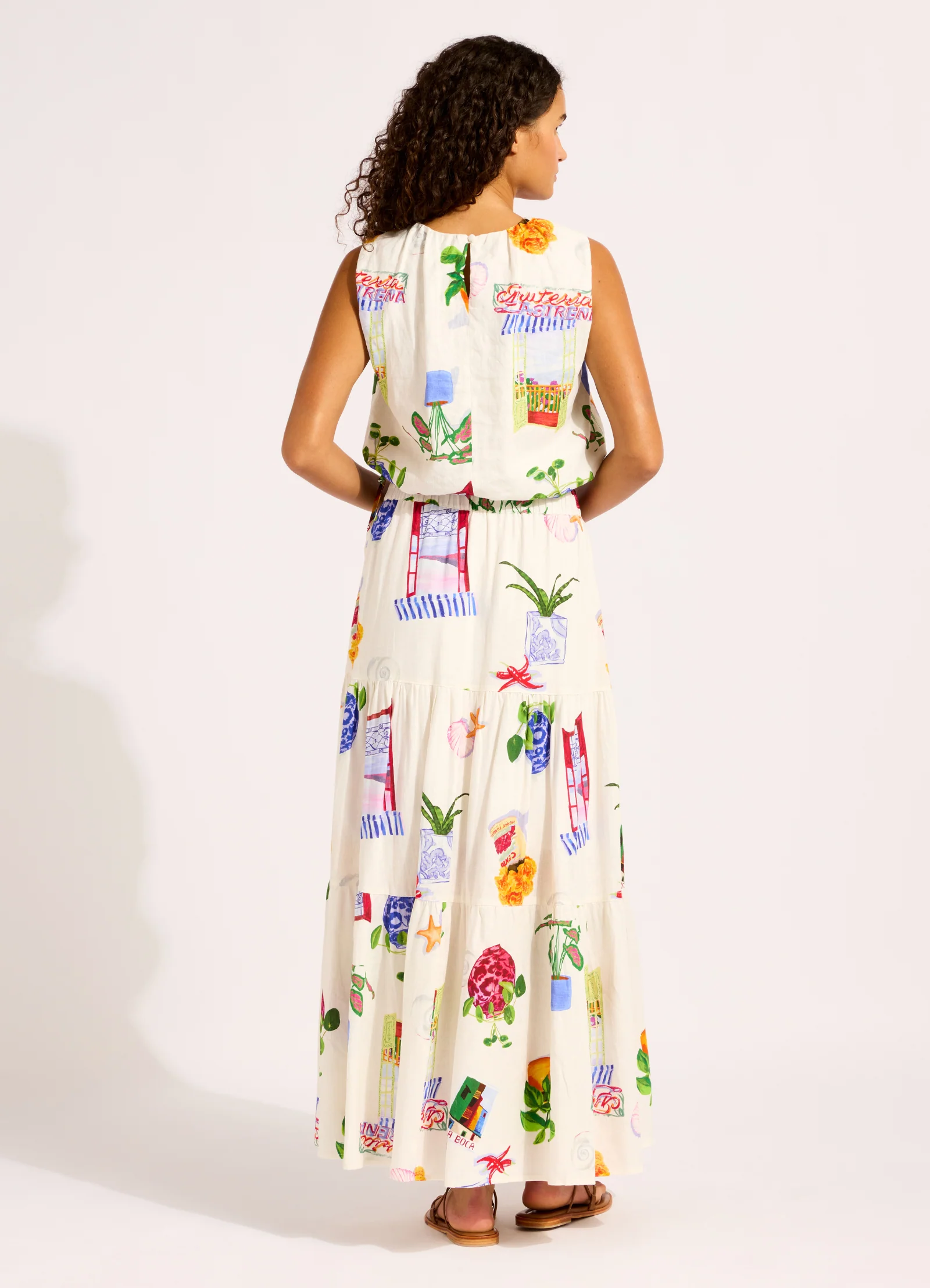 La Boca Tiered Maxi Skirt - Image 4