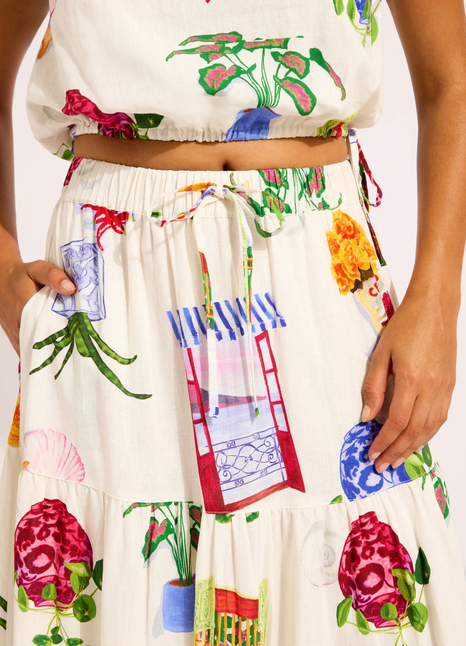 La Boca Tiered Maxi Skirt - Image 5