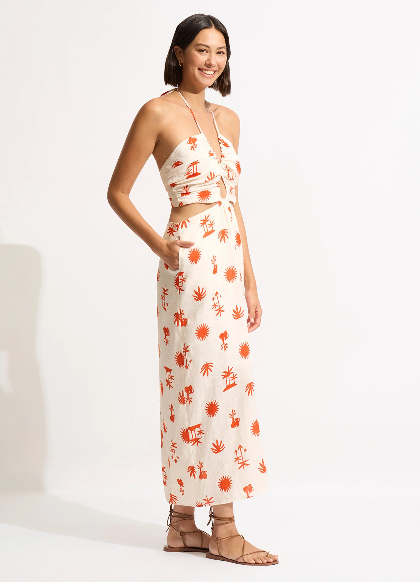 La Palma Maxi Dress - Tamarillo - Image 2