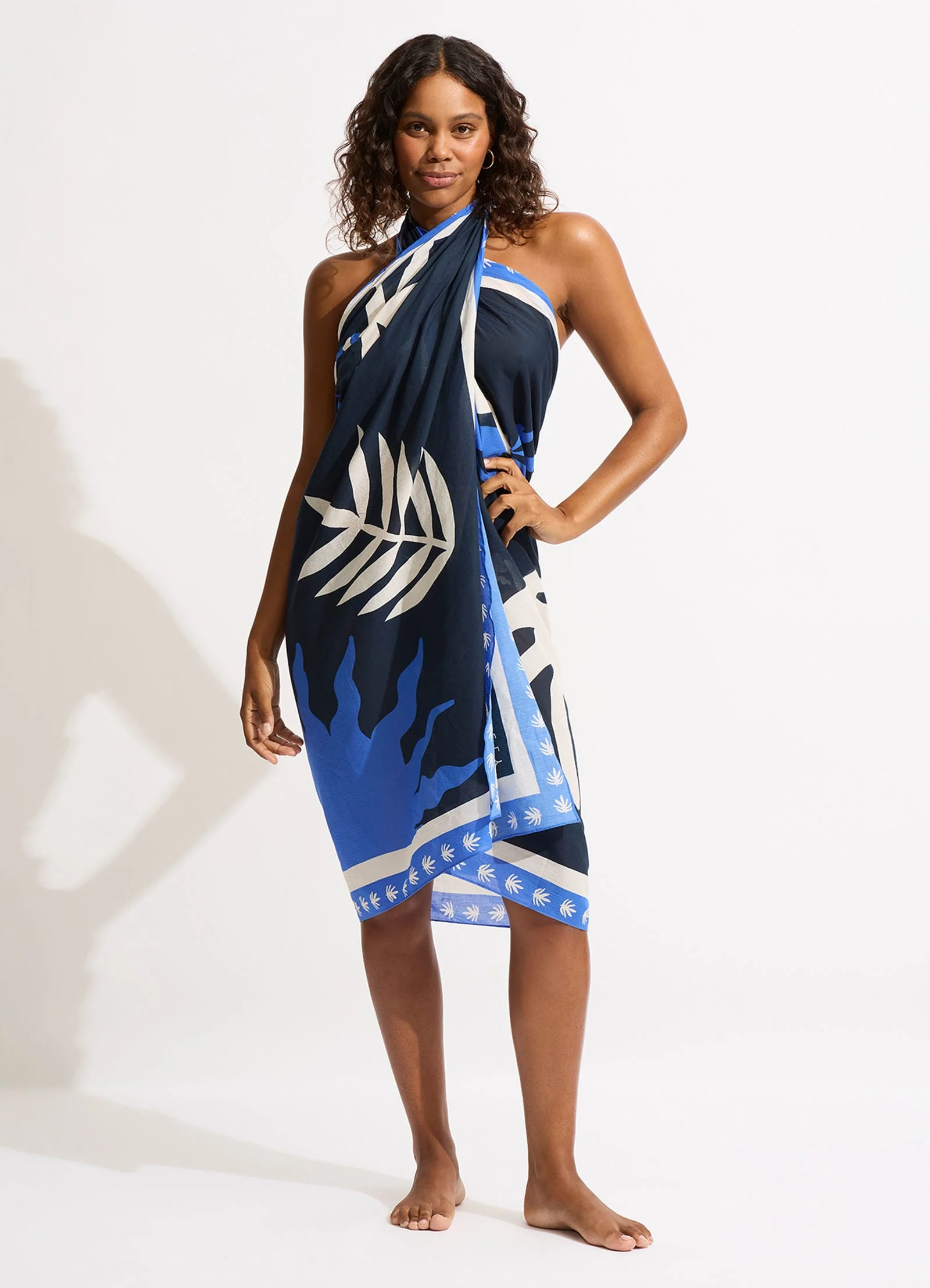 La Palma Sarong - True Navy - Image 5