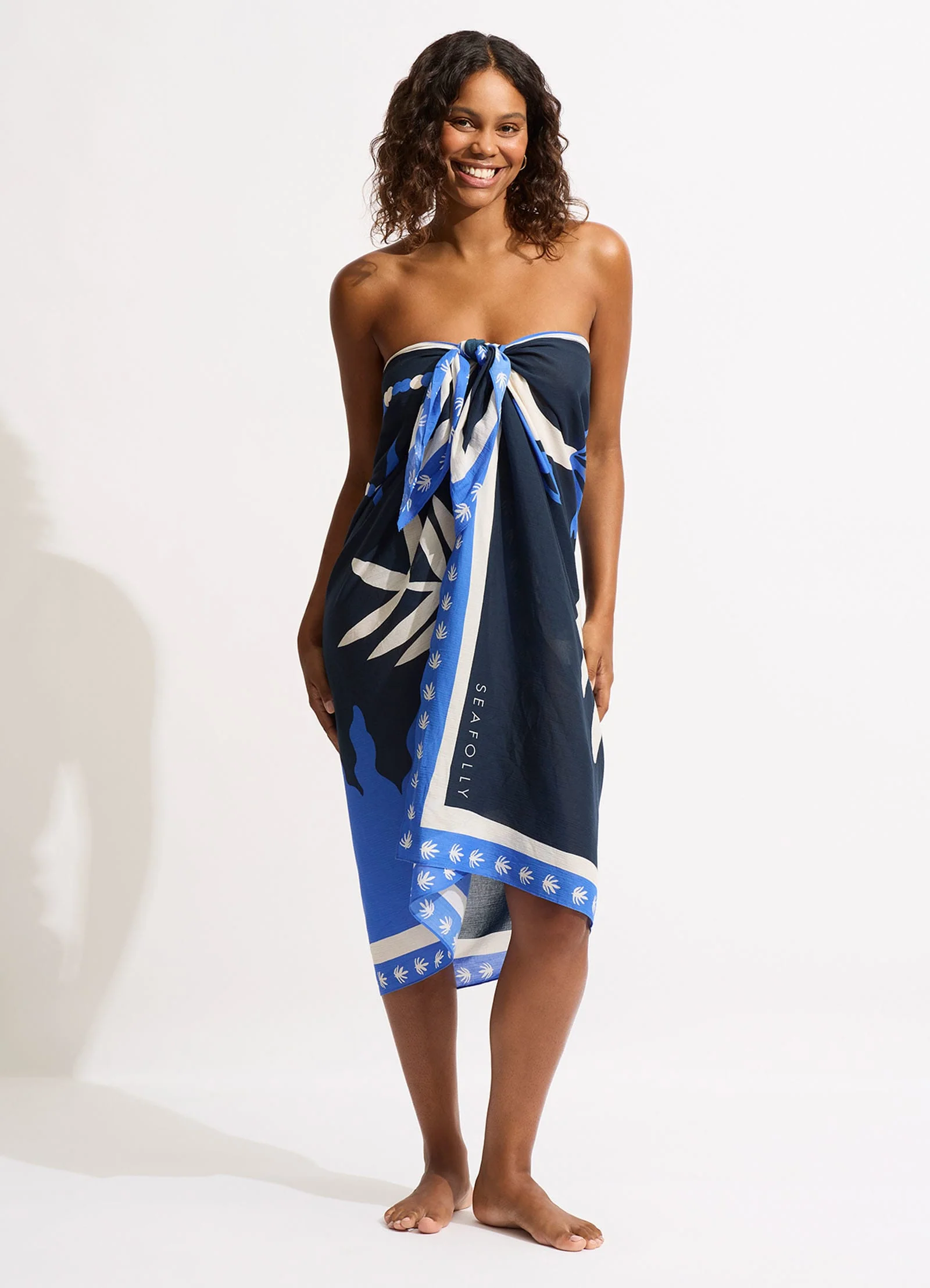 La Palma Sarong - True Navy - Image 6