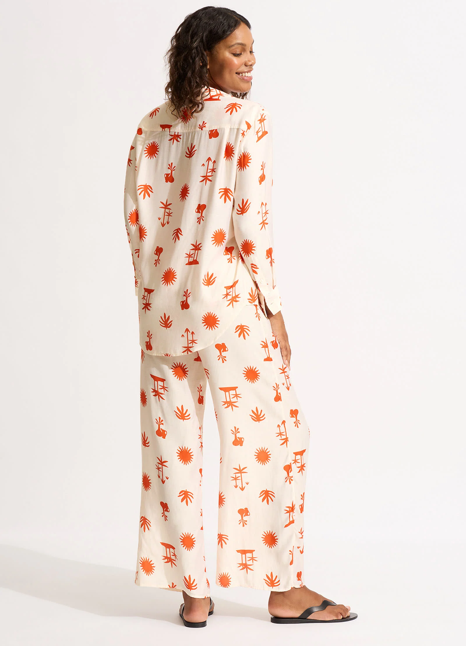 La Palma Silk Pant - Tamarillo - Image 4