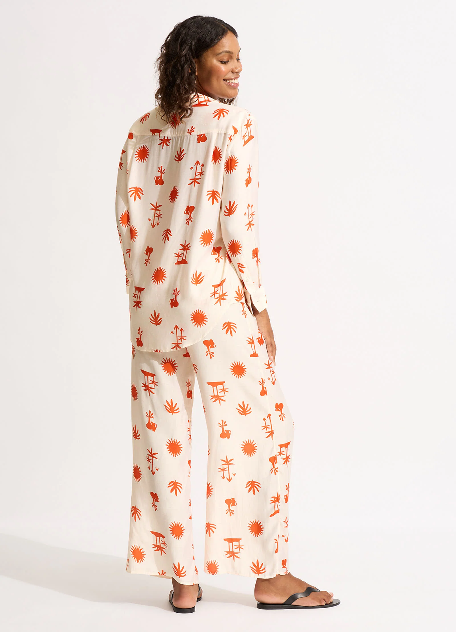 La Palma Silk Shirt - Tamarillo - Image 5