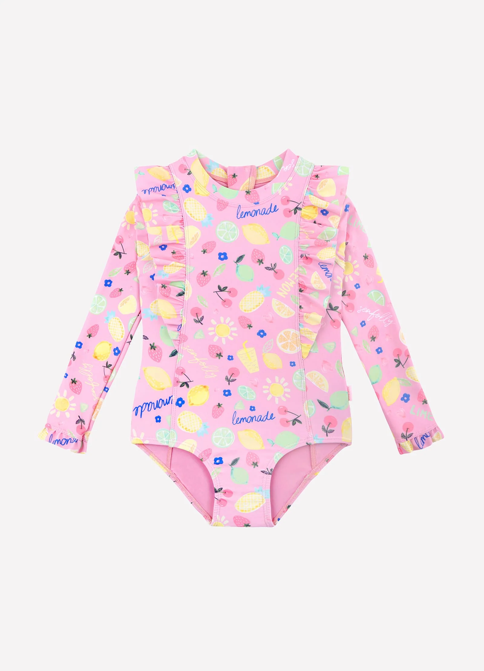 Lemon Lime Frill Paddlesuit - Lemon Lime - Image 2