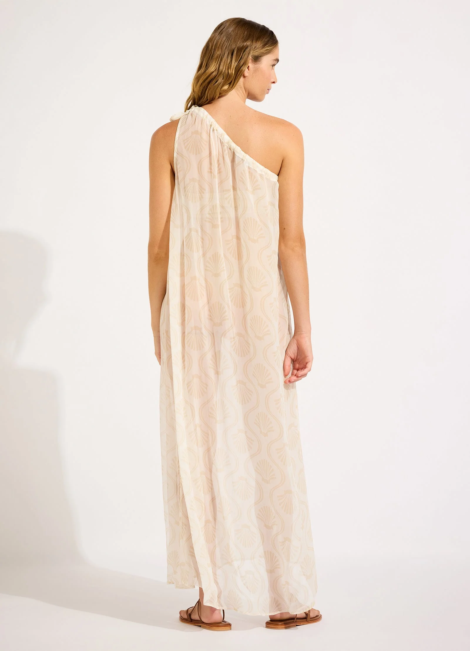 Luna One Shoulder Maxi Kaftan - Image 4
