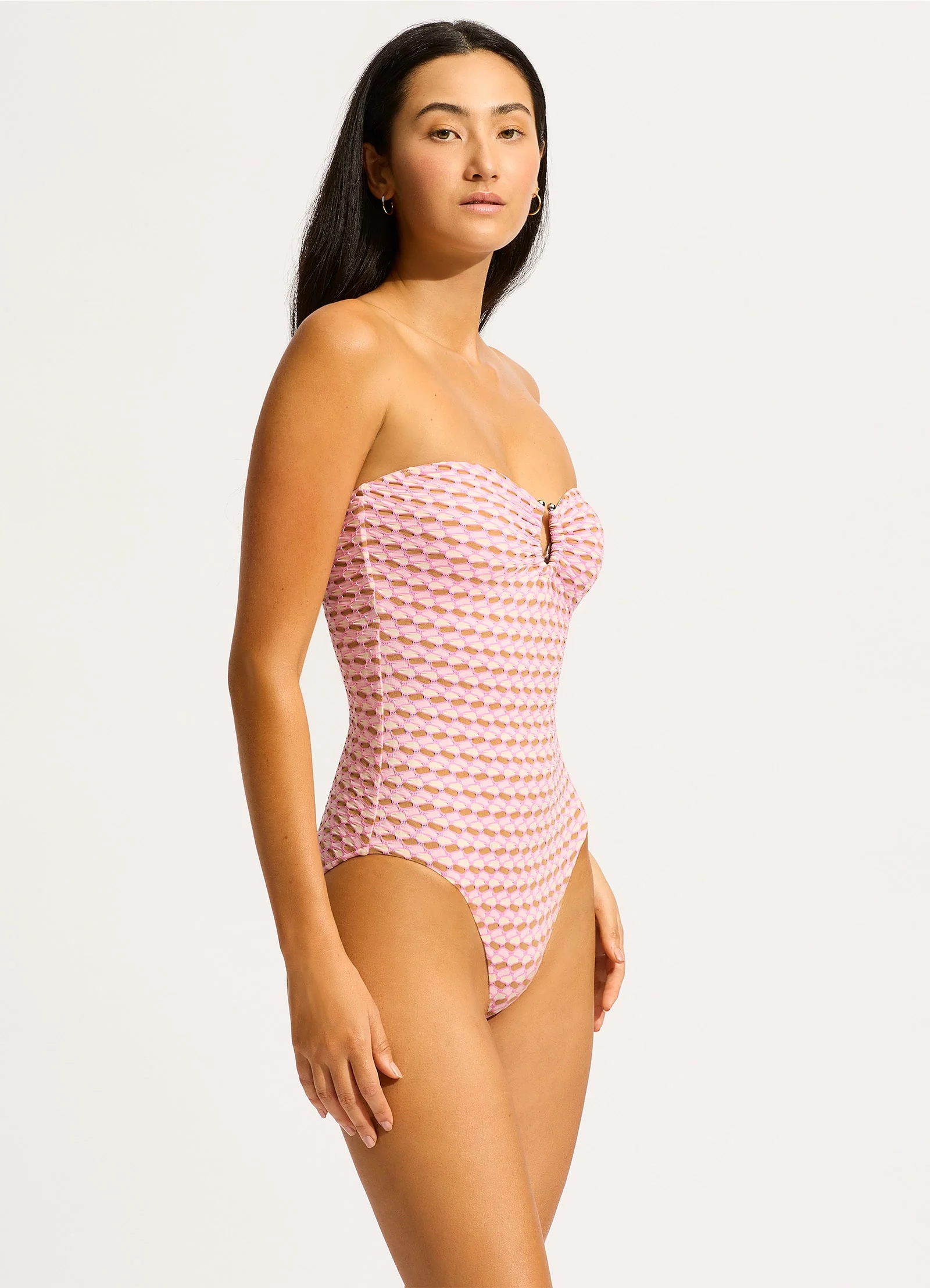 Mala Ring Front Bandeau One Piece - Blossom - Image 2