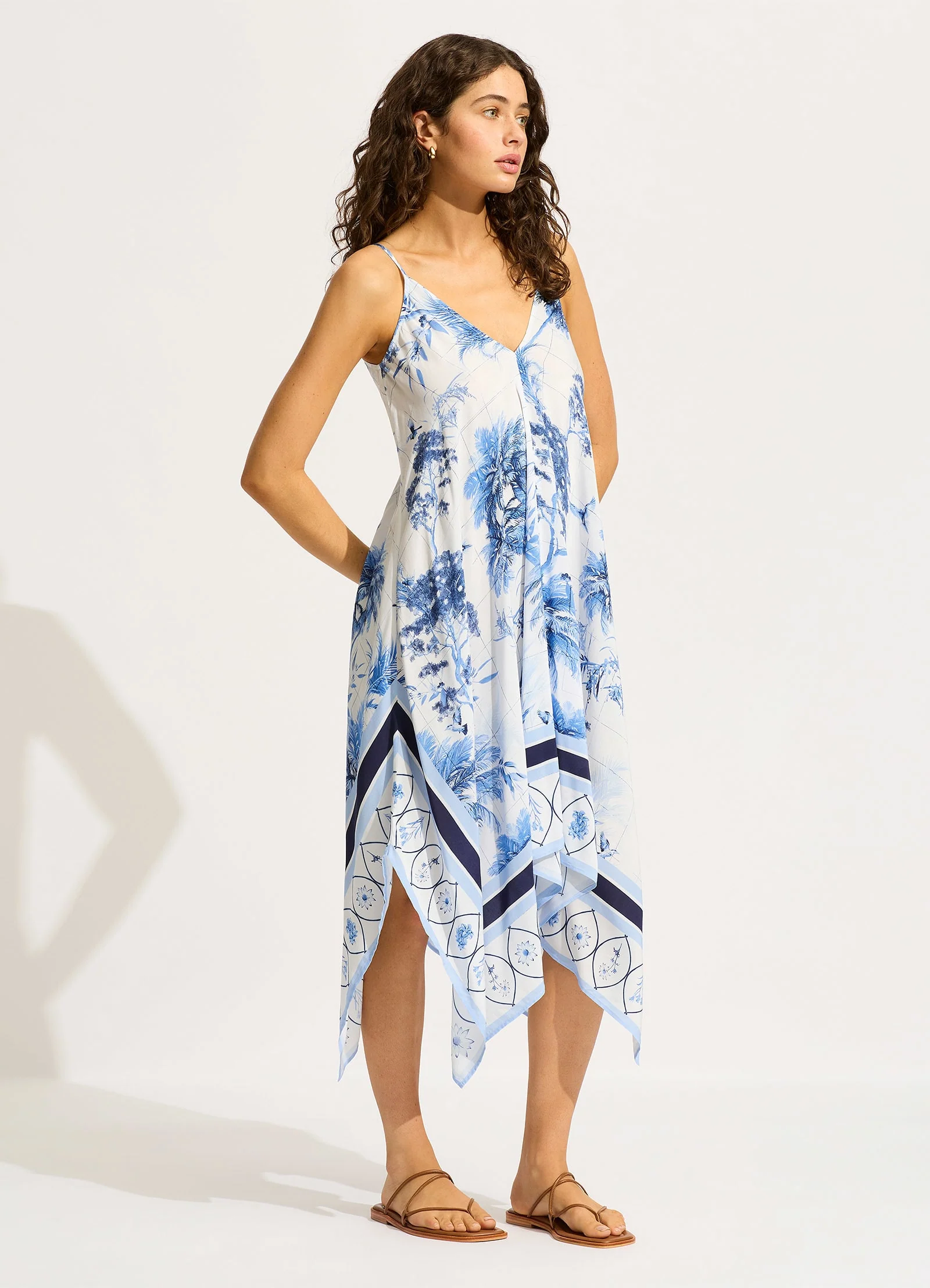 Marbella Scarf Dress - White - Image 2