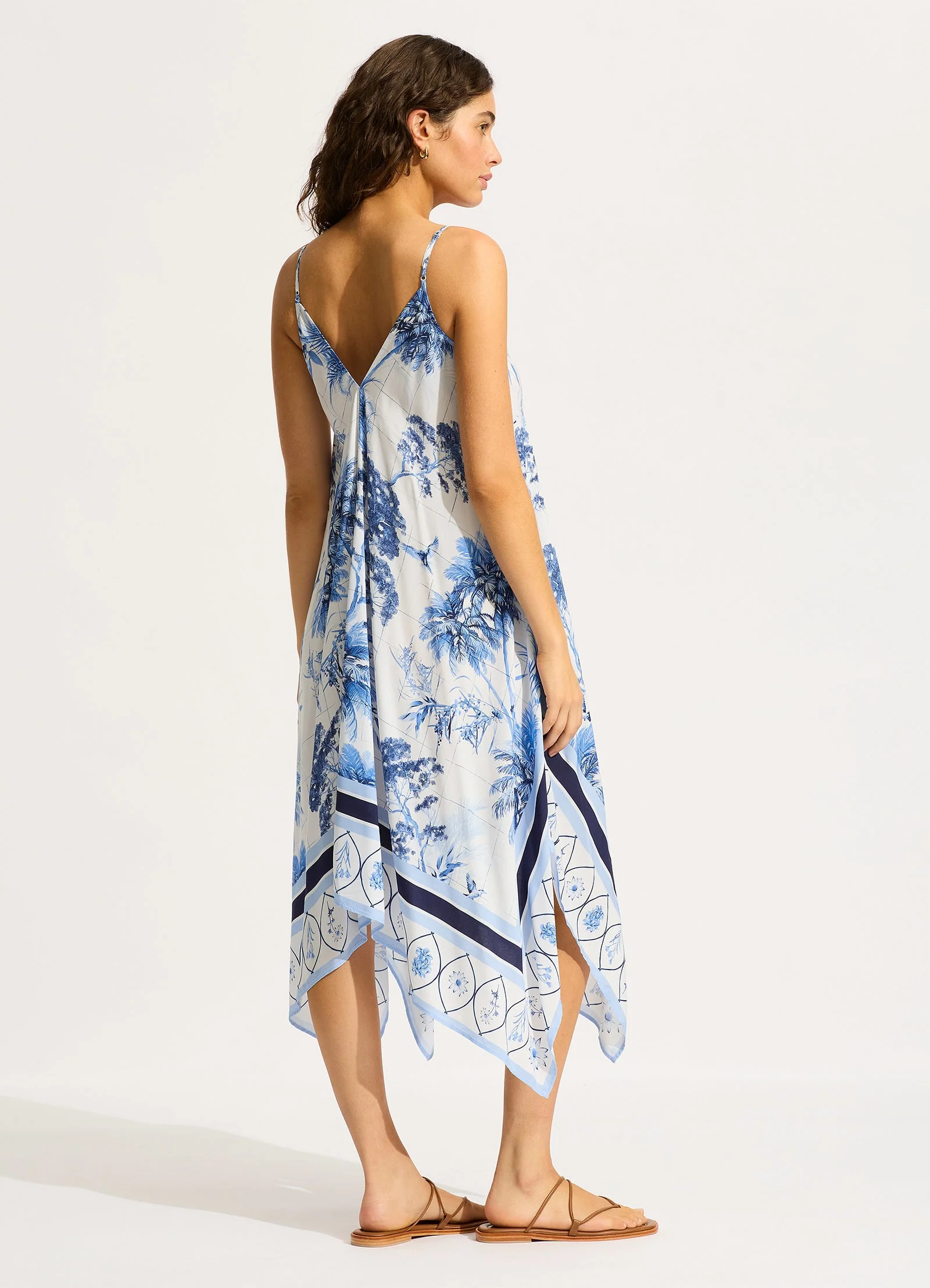 Marbella Scarf Dress - White - Image 3