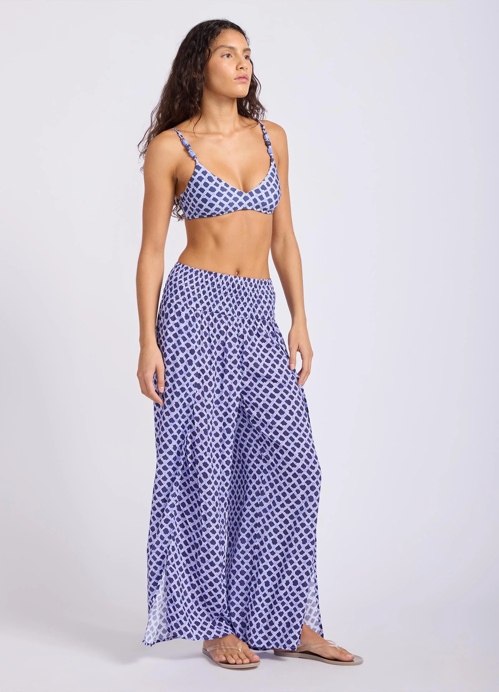 Marseille Shirred Waist Wrap Pant - Image 3