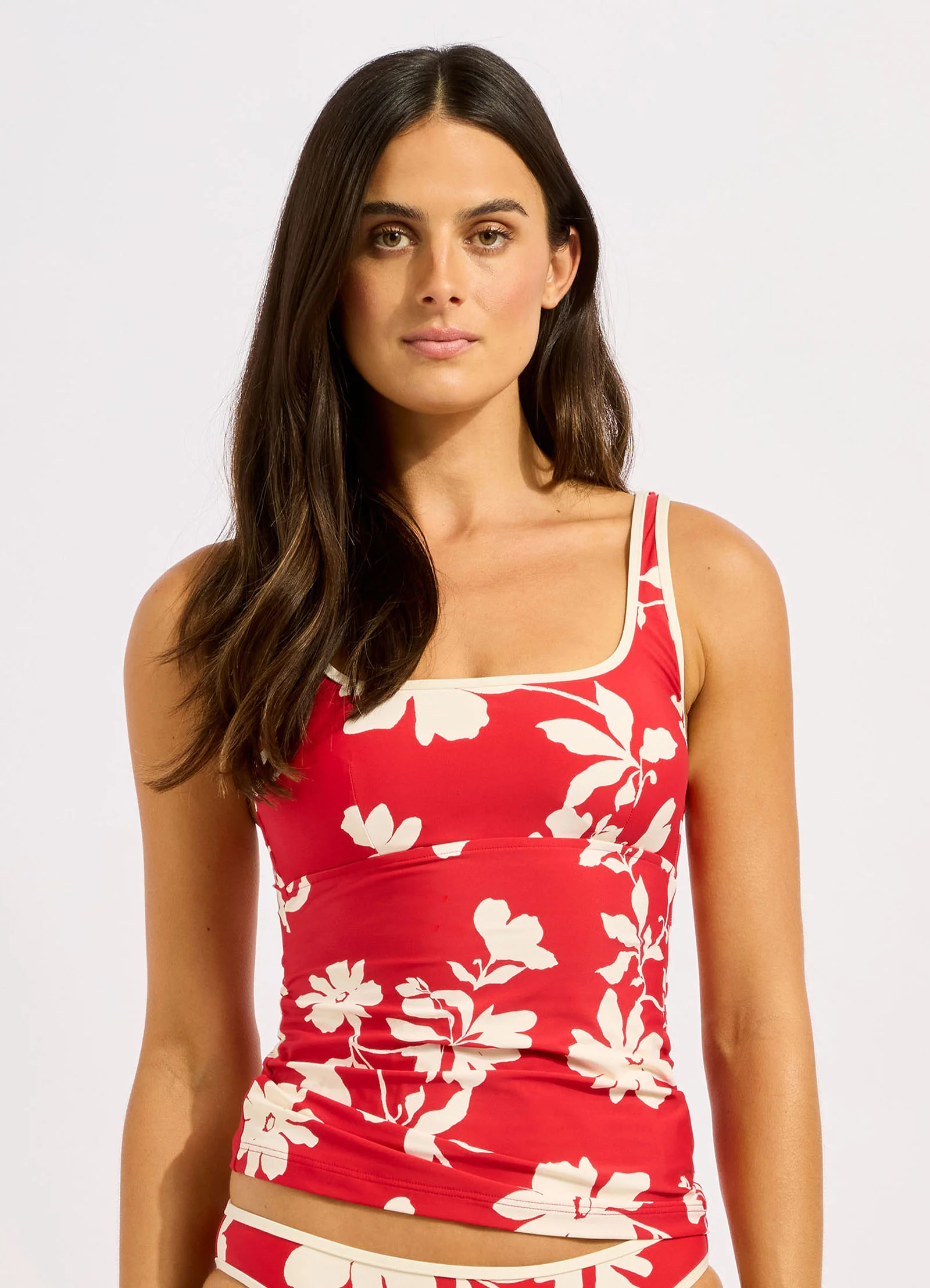 Mayflower Square Neck Tankini Bikini Top - Image 2