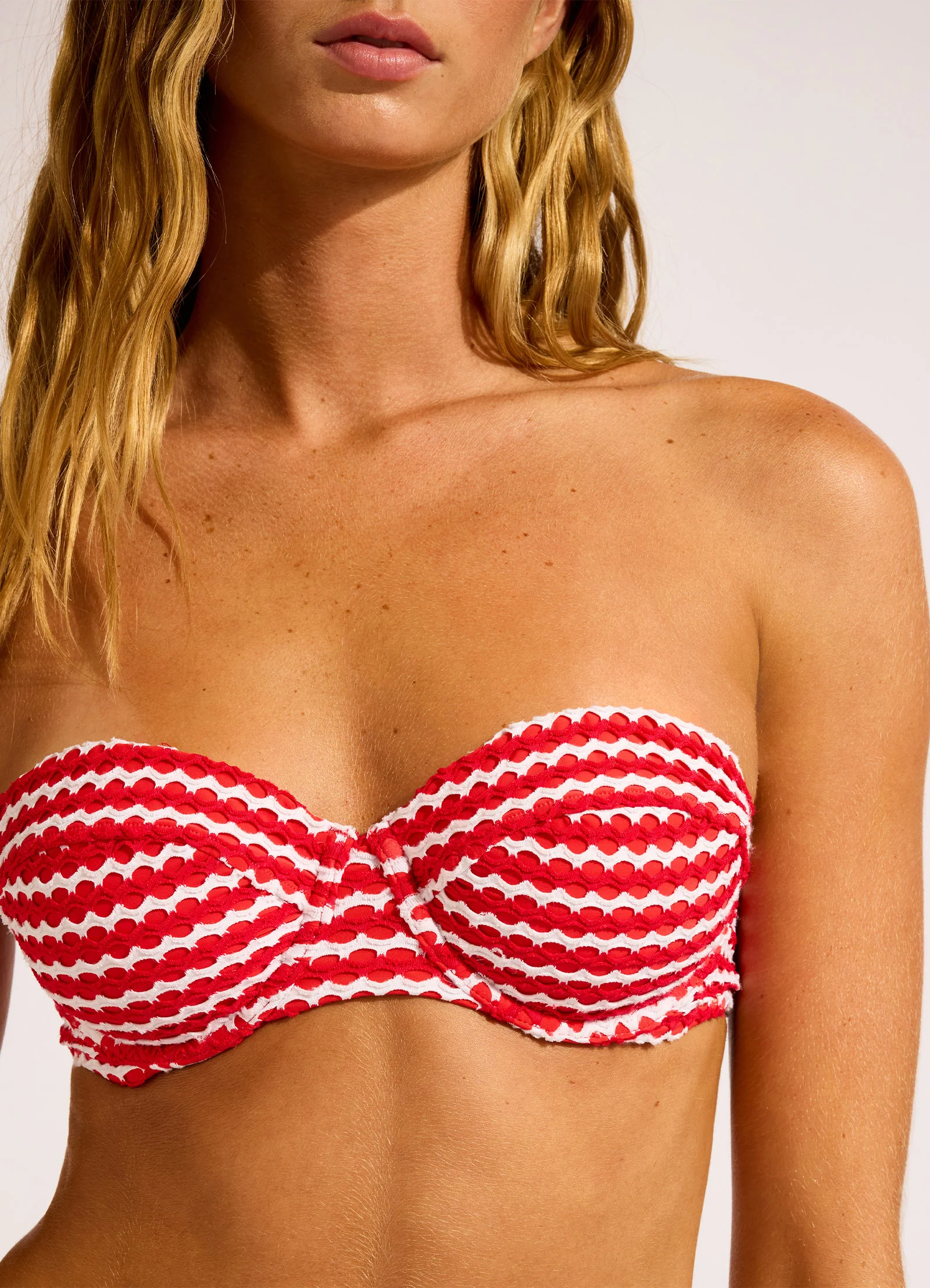 Mesh Effect Bustier Bikini Top - Image 5