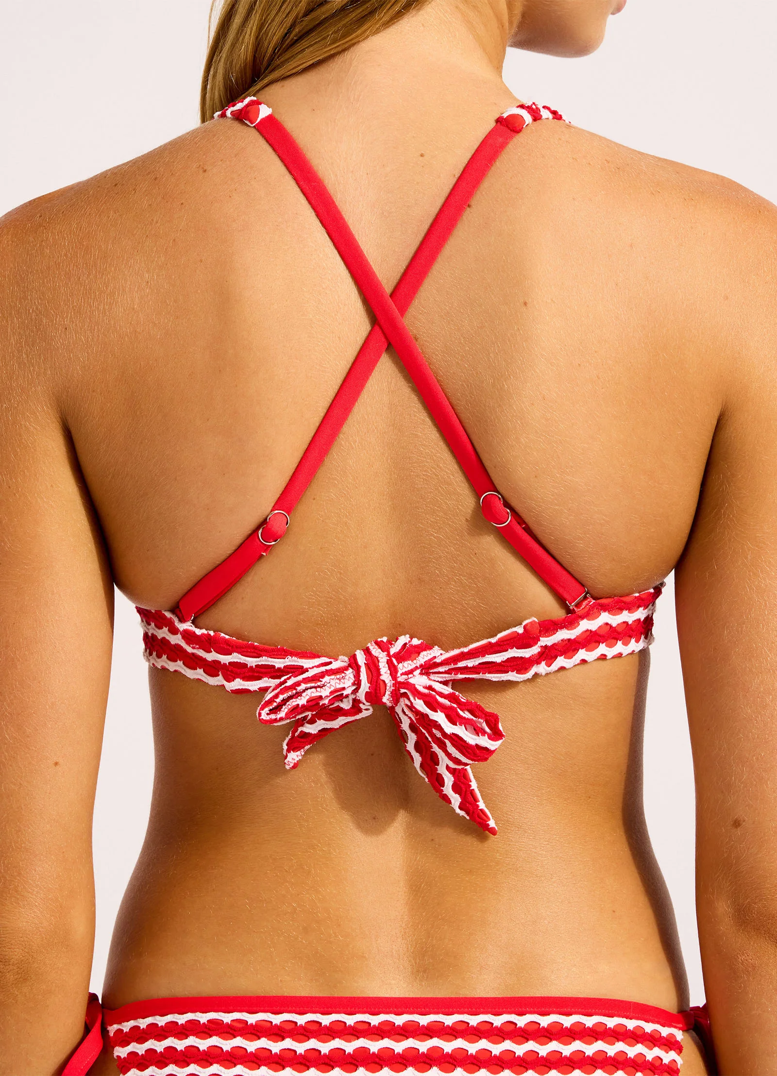 Mesh Effect Multi Fit Triangle Bikini Top - Image 5