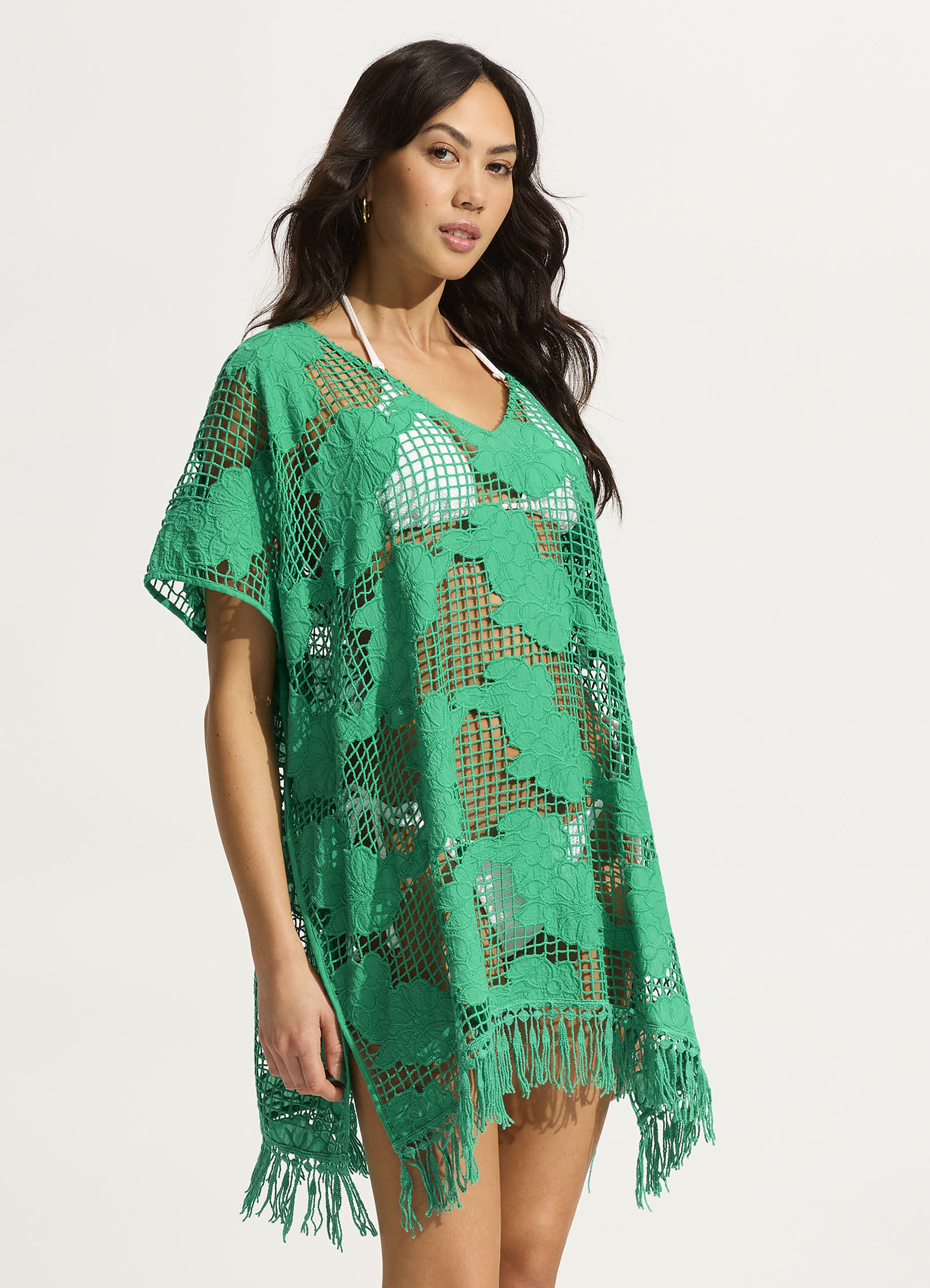 Mesh Kaftan - Jade - Image 2