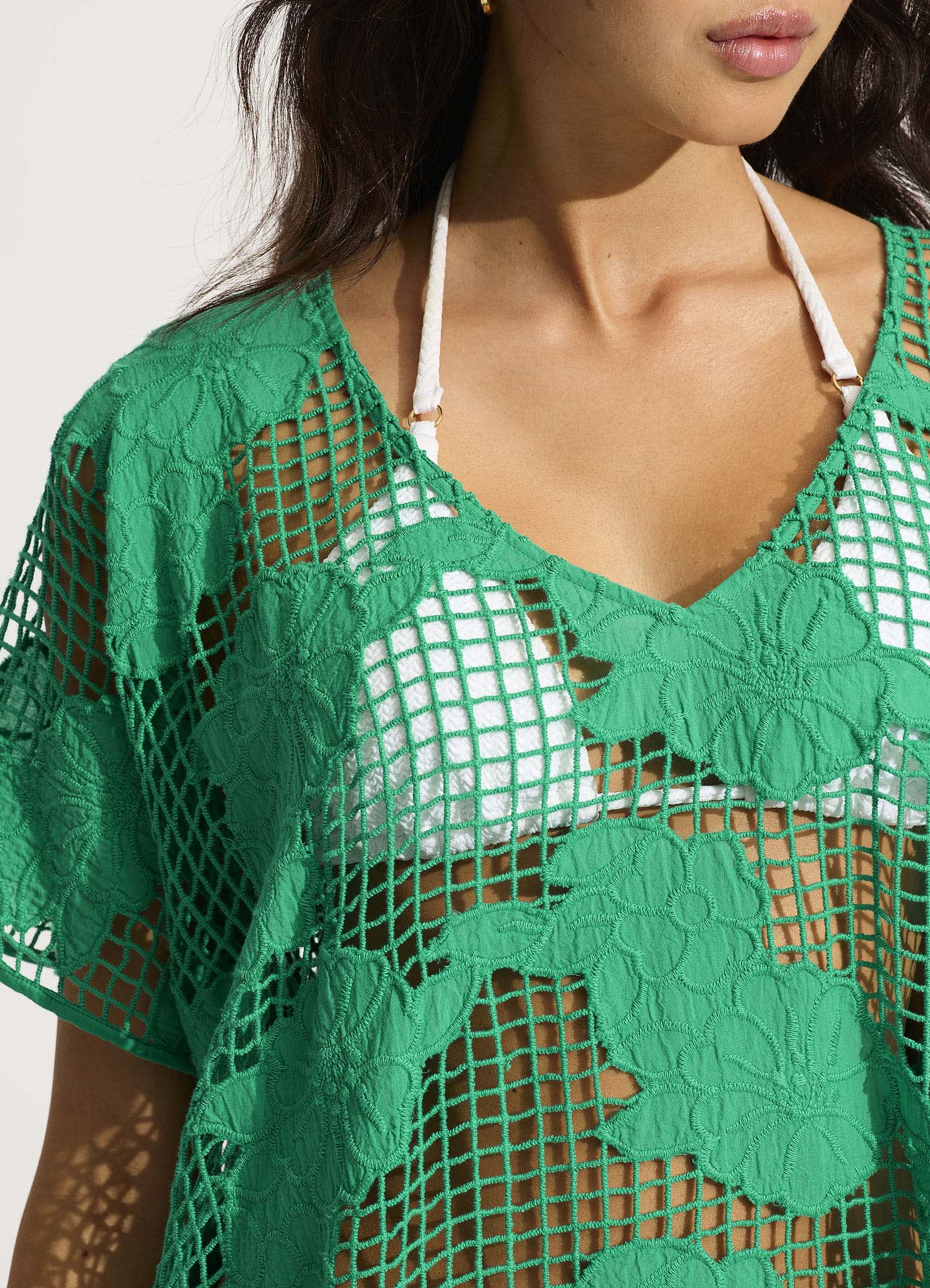 Mesh Kaftan - Jade - Image 4