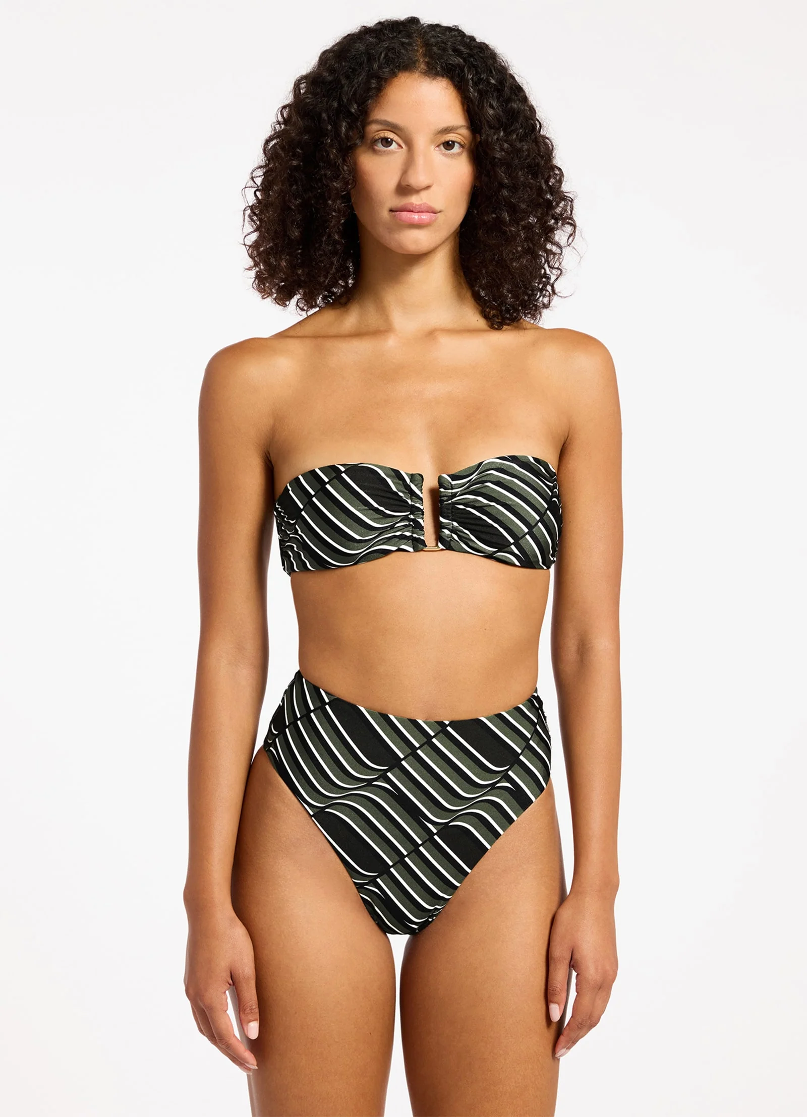 Mirage High Waist High Leg Bikini Bottom - Image 5