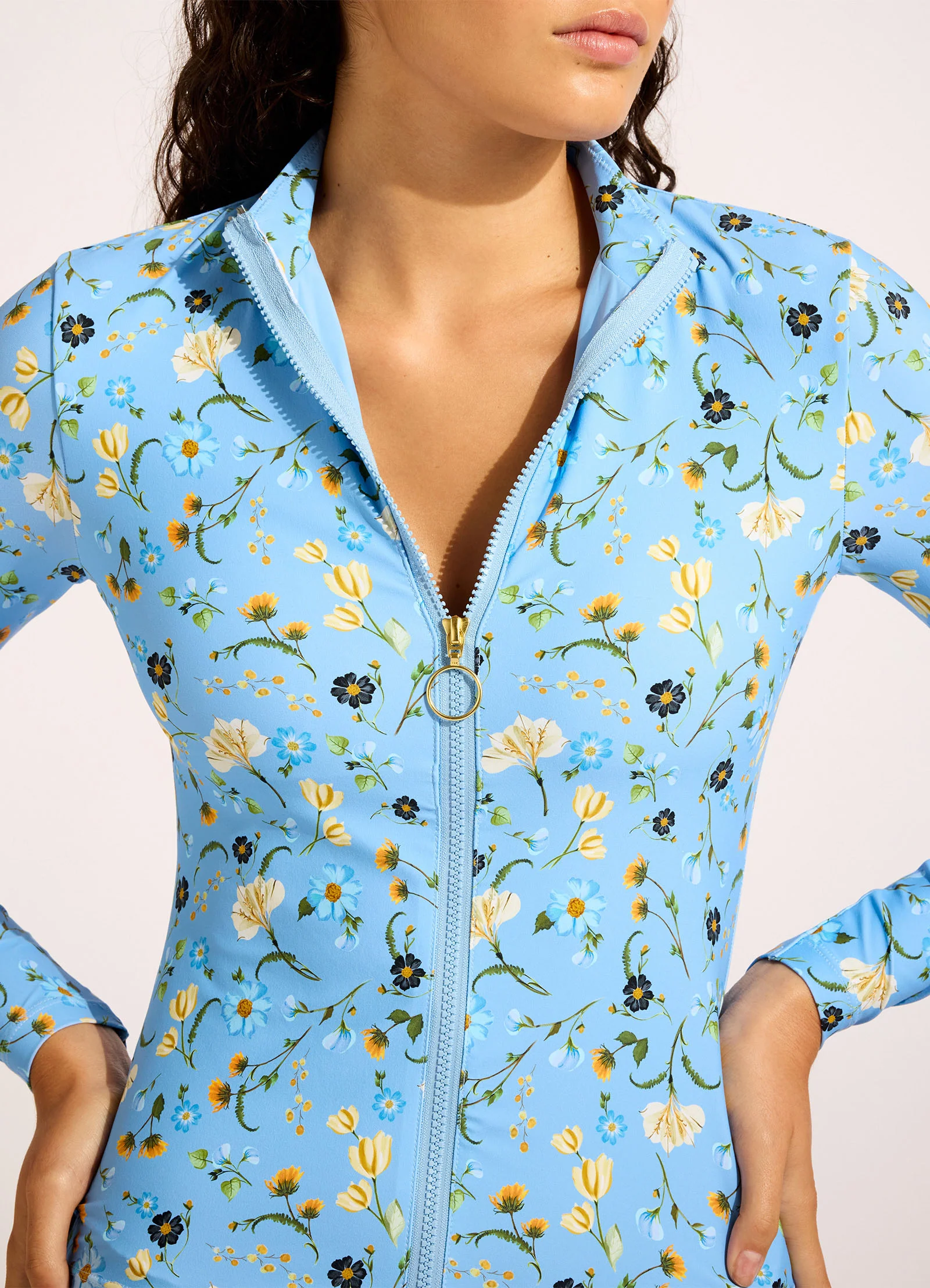 Modern Romance Long Sleeve Rashvest Bikini Top - Image 5