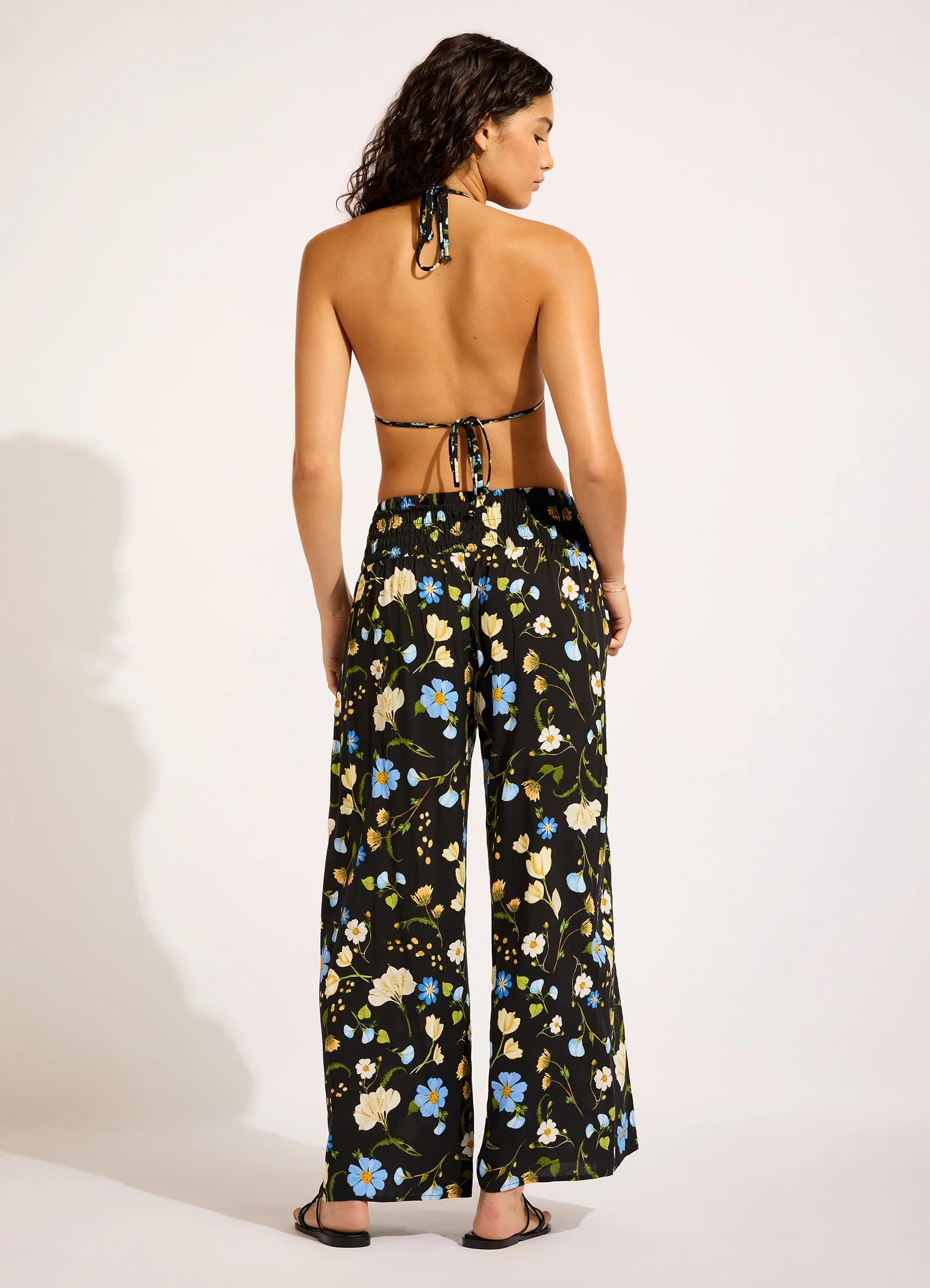 Modern Romance Shirred Waist Wrap Pant - Image 4