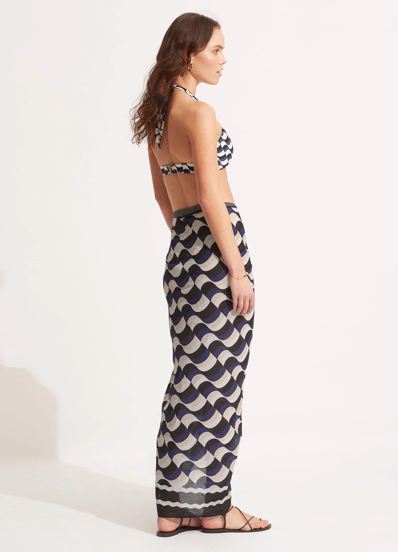 Modern Take Sarong - Black - Image 3