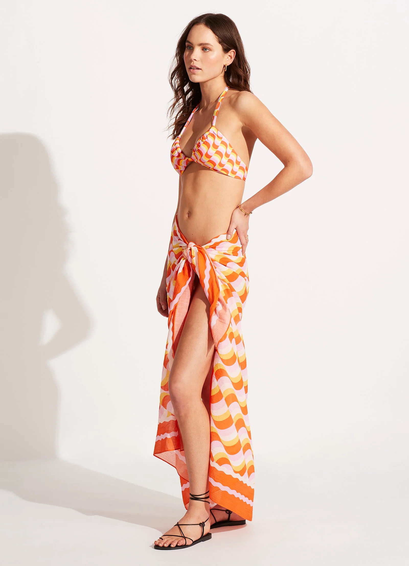 Modern Take Sarong - Mandarin - Image 3