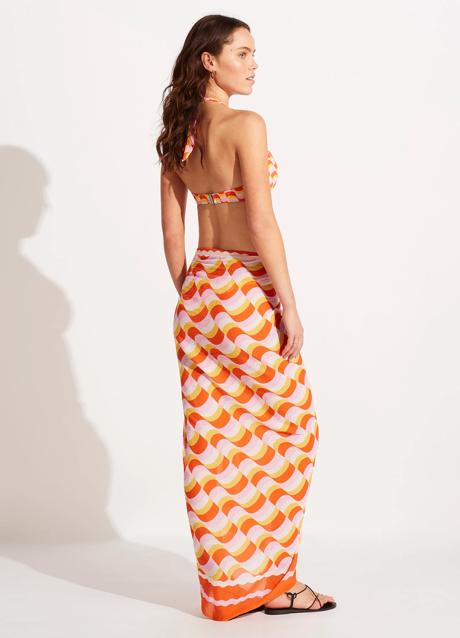 Modern Take Sarong - Mandarin - Image 4