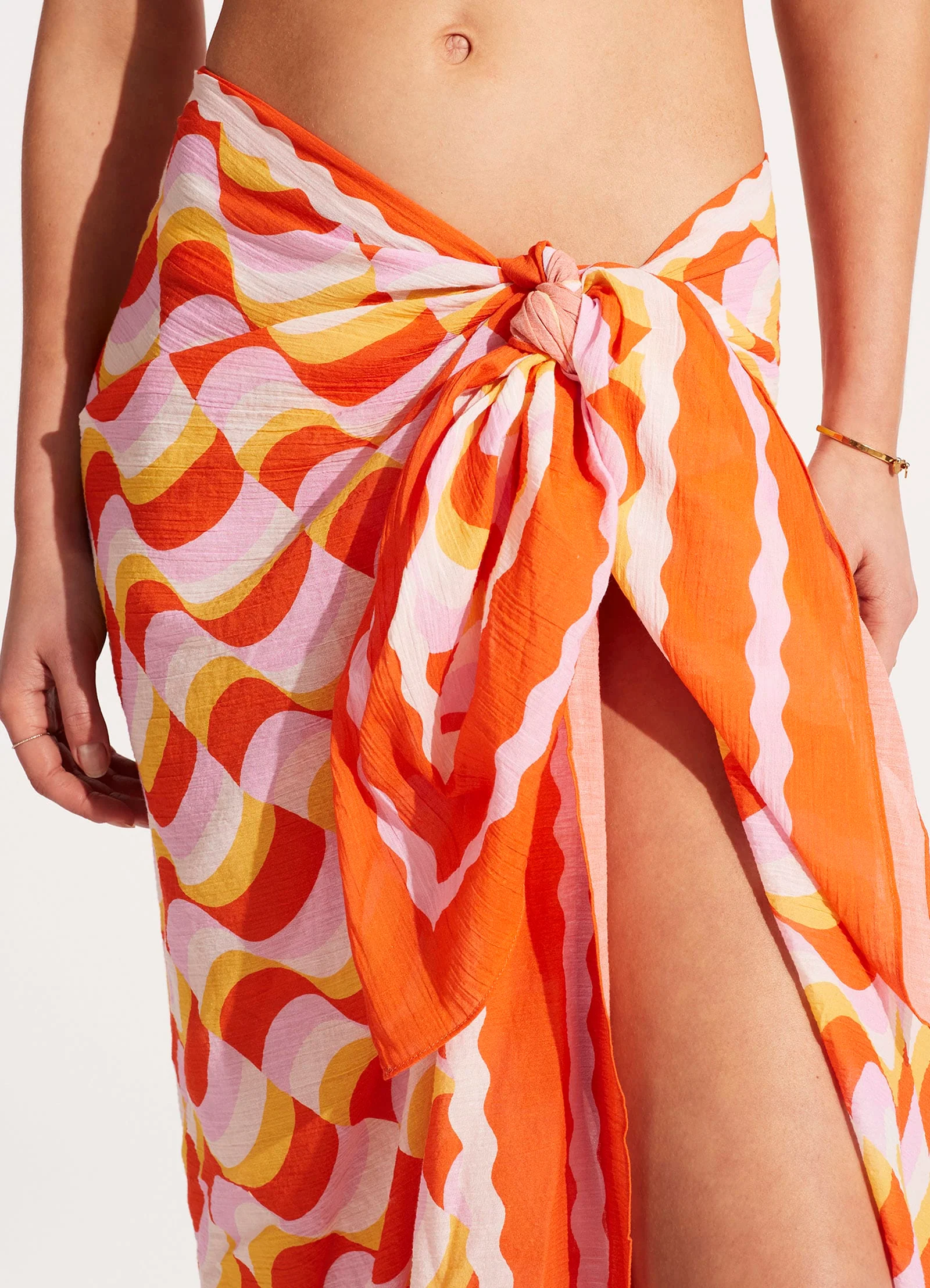 Modern Take Sarong - Mandarin - Image 5