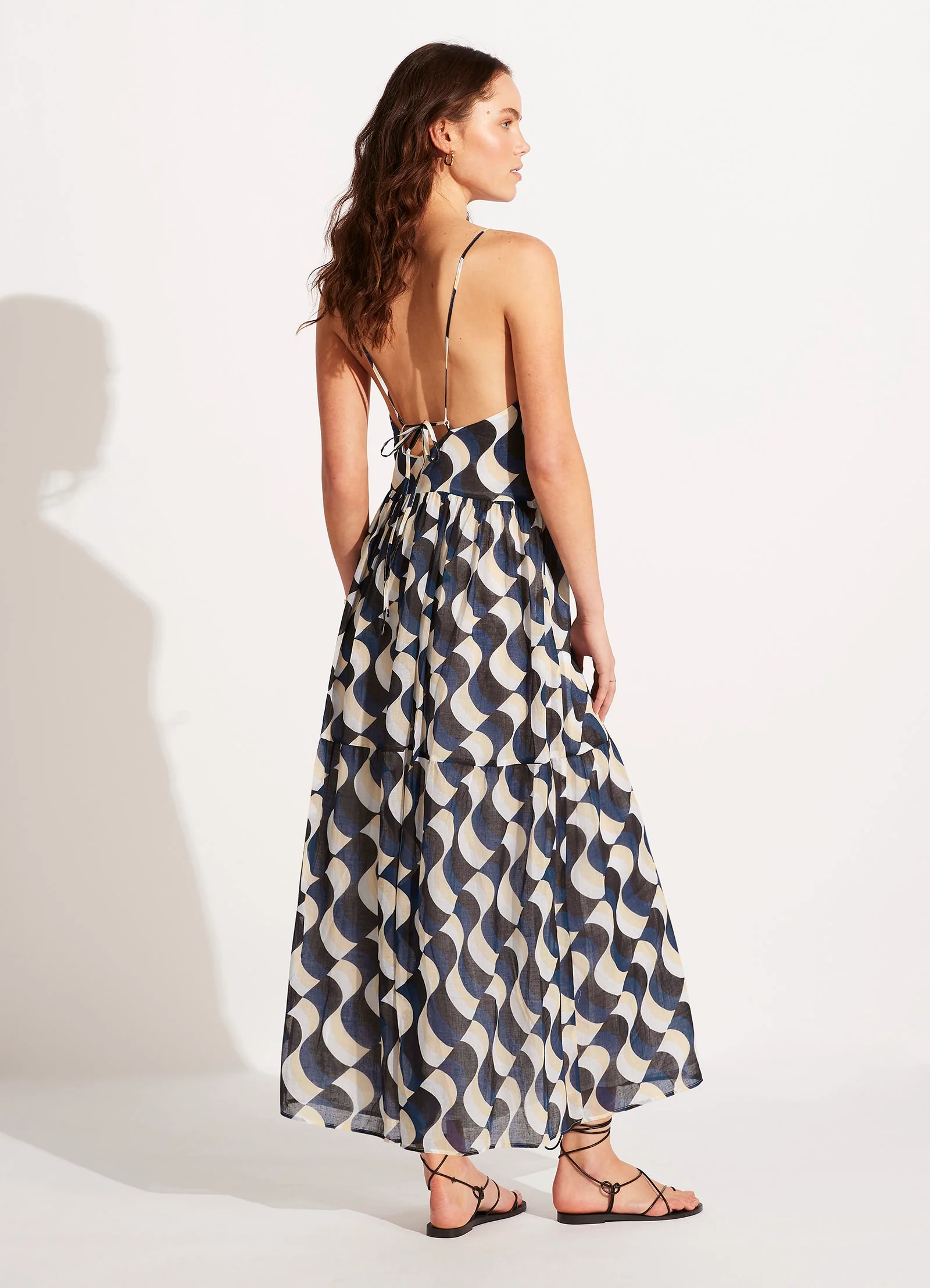 Modern Take Tier Maxi Dress - Black - Image 3