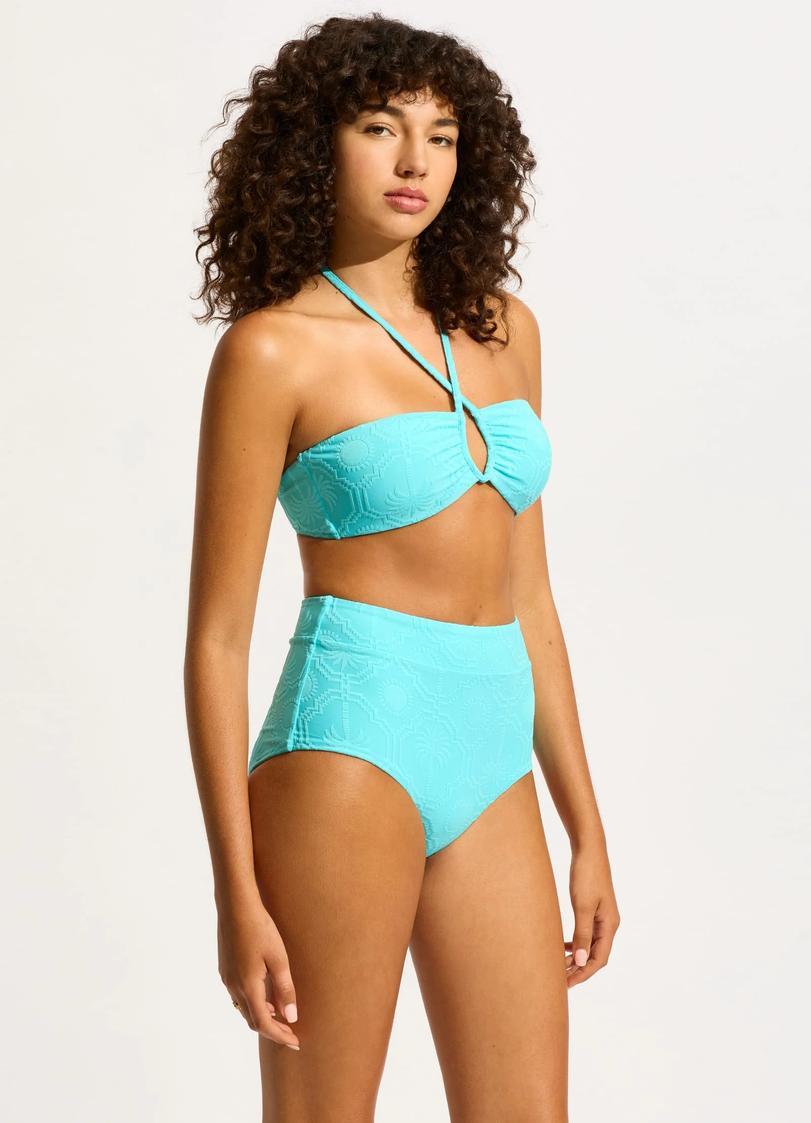 Oasis High Waisted Bikini Bottom - Atoll - Image 3