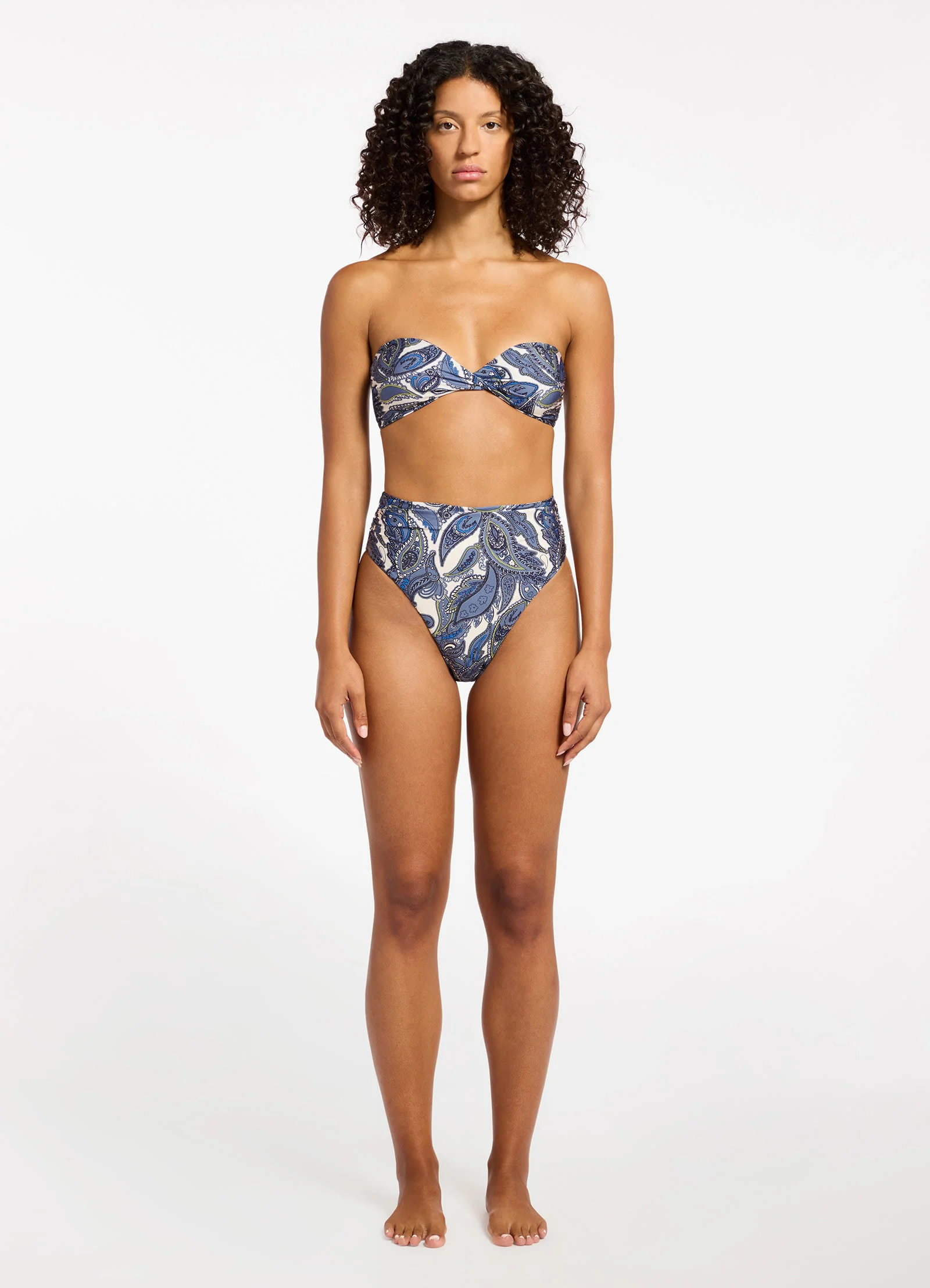 Oasis Paisley Bandeau Bikini Top - Image 5