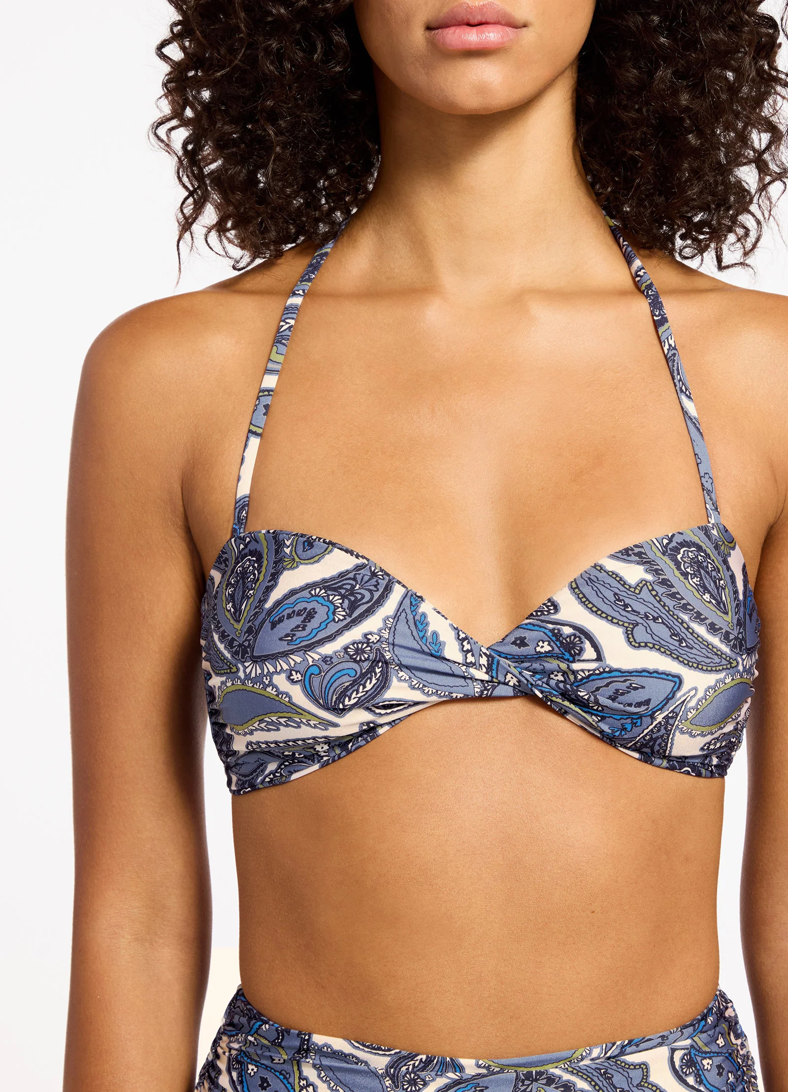 Oasis Paisley Bandeau Bikini Top - Image 6