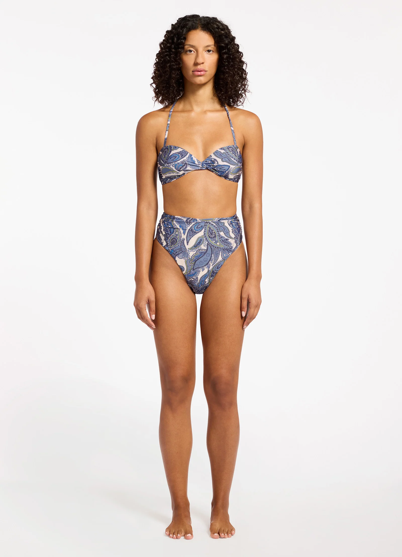 Oasis Paisley Bandeau Bikini Top - Image 7