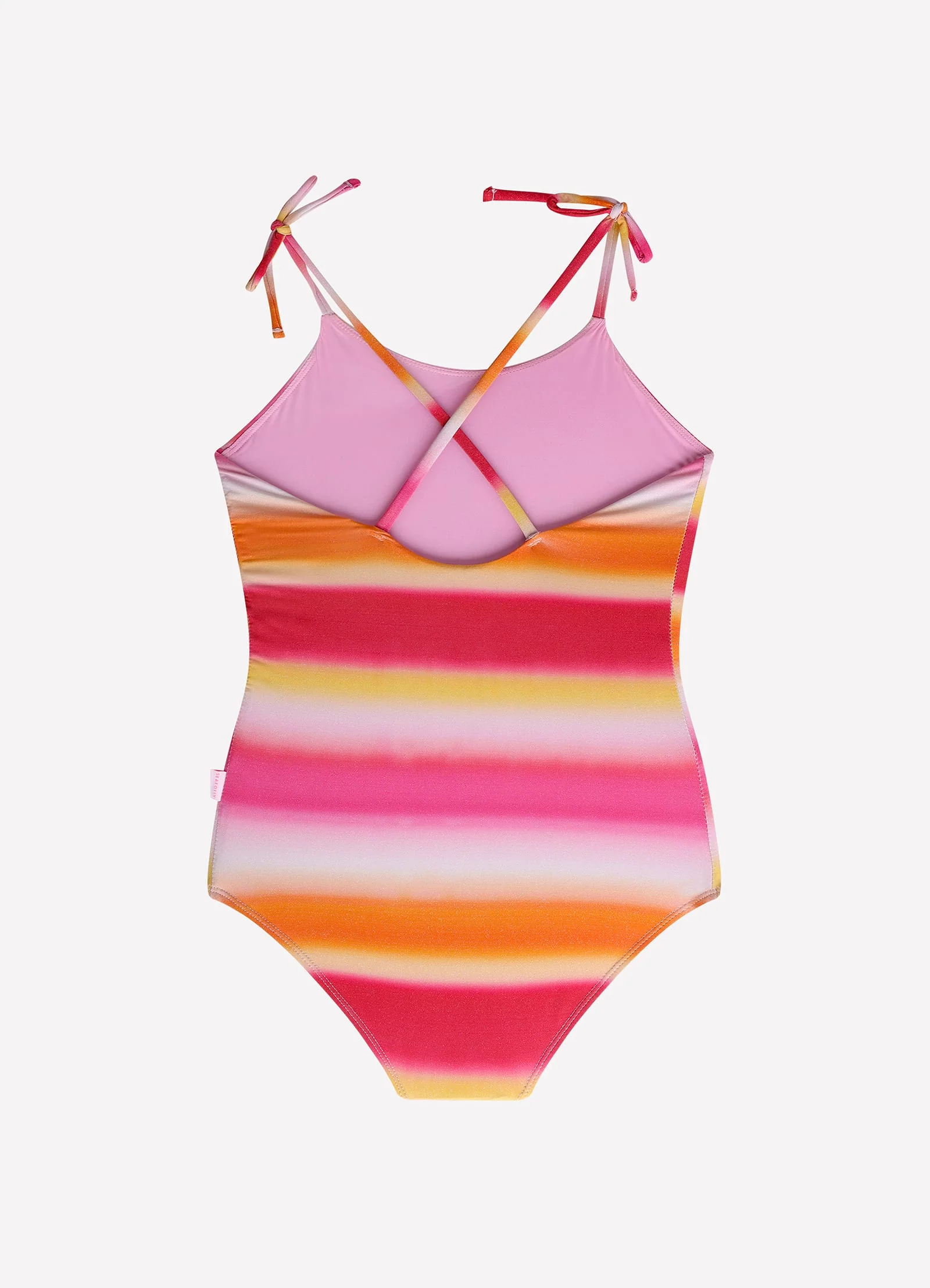Ombre Cut Out One Piece - Ombre Red - Image 3