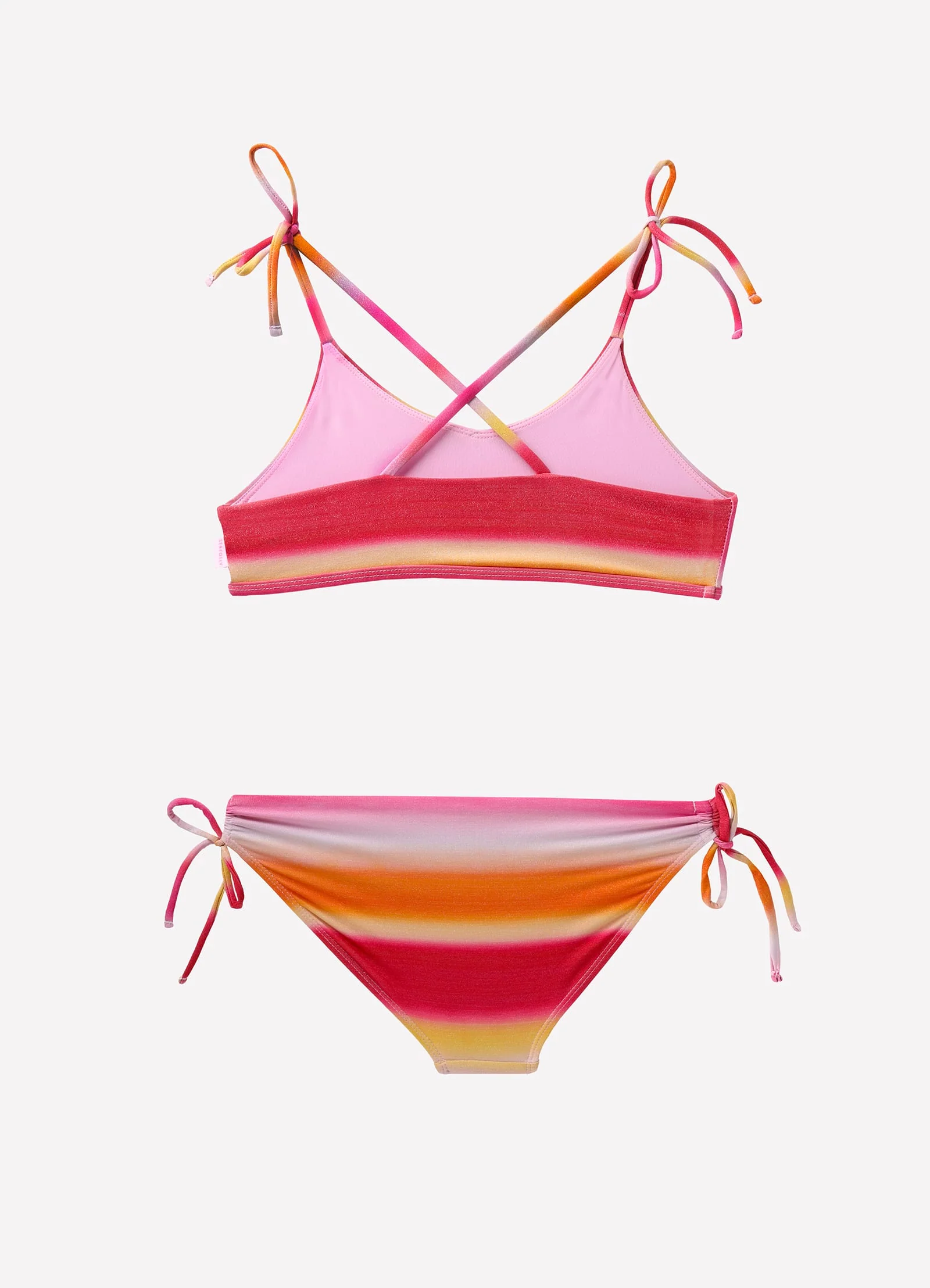 Ombre Tie Bikini - Ombre Red - Image 3