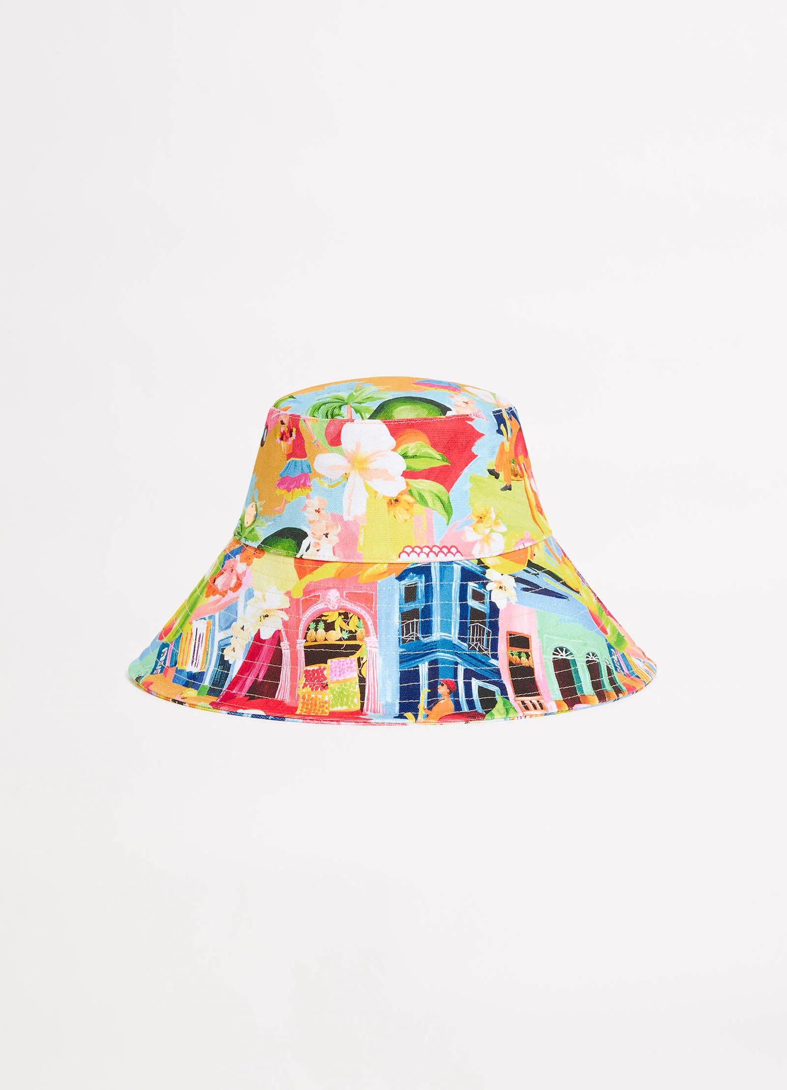 Oversized Bucket Hat - Turquoise - Image 3