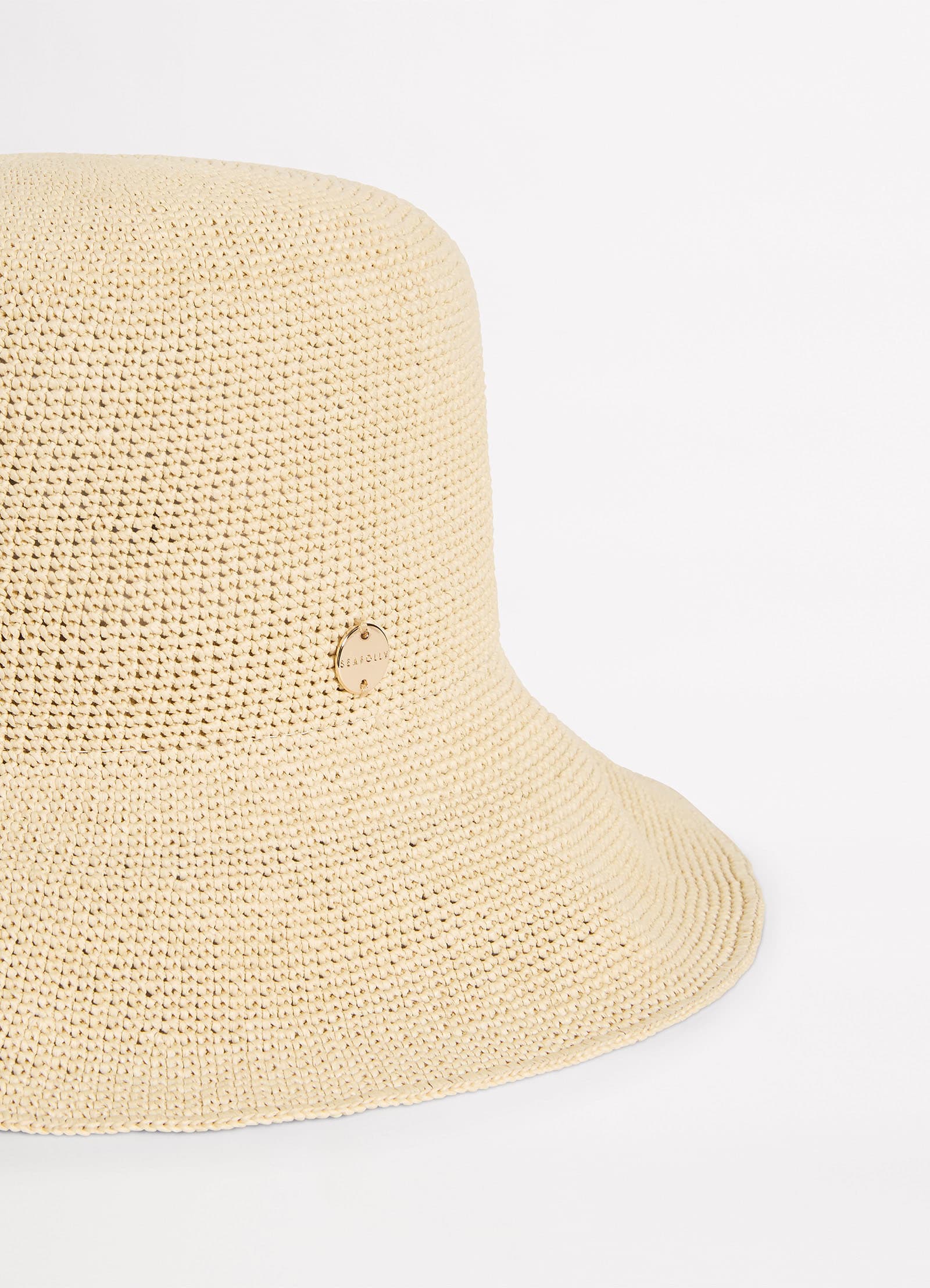 Packable Raffia Bucket Hat - Natural - Image 3