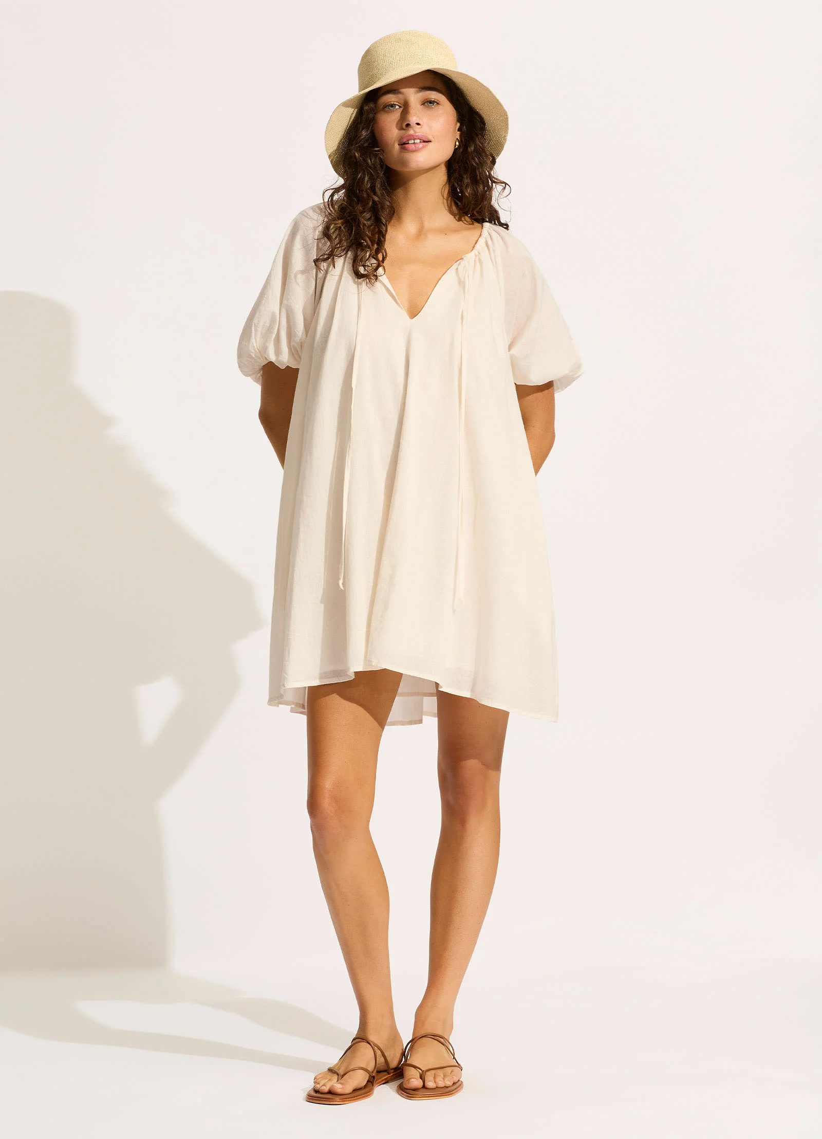 Packable Raffia Bucket Hat - Natural - Image 5