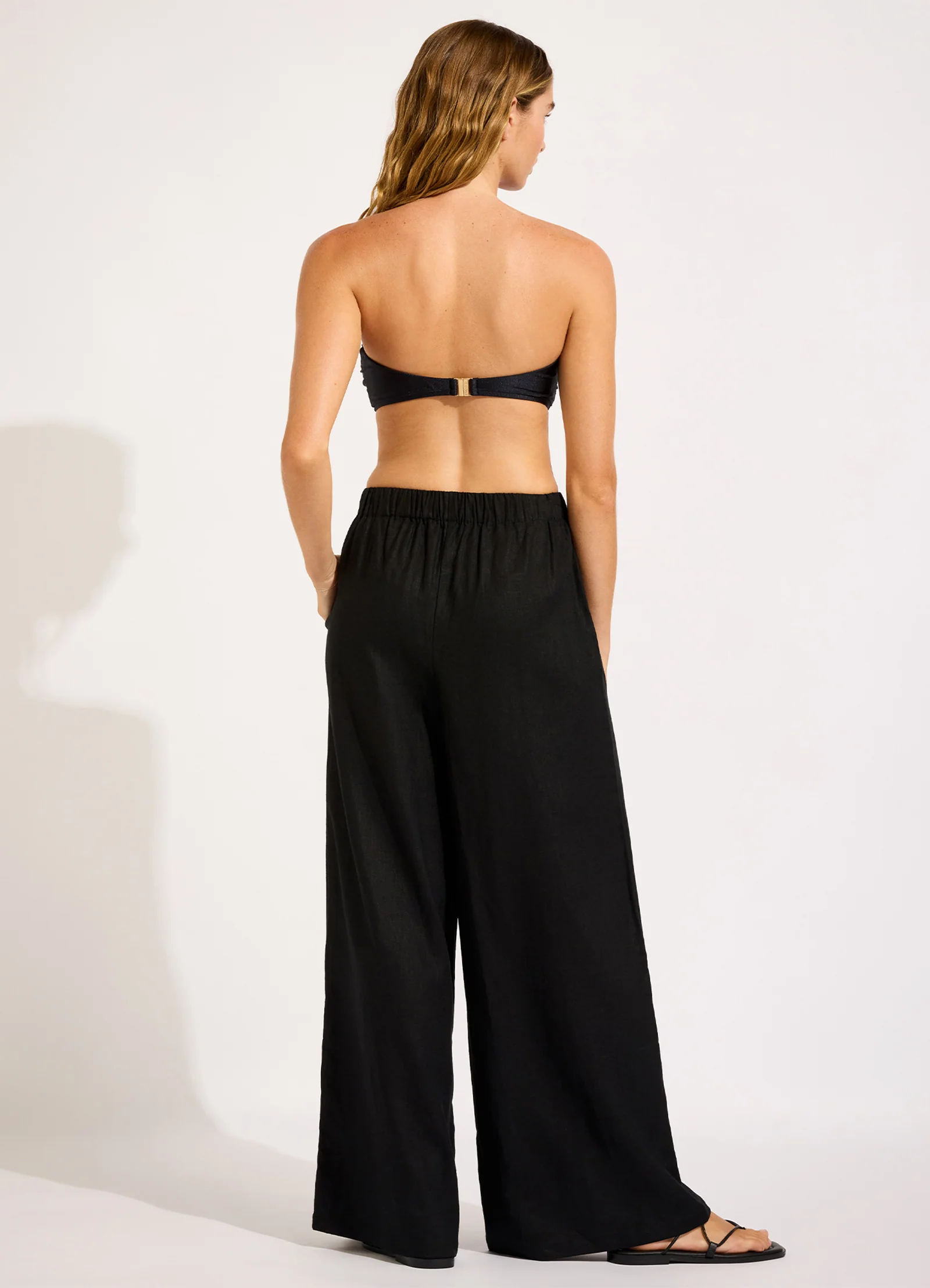 Palermo Drawcord Waist Wide Leg Pant - Image 4