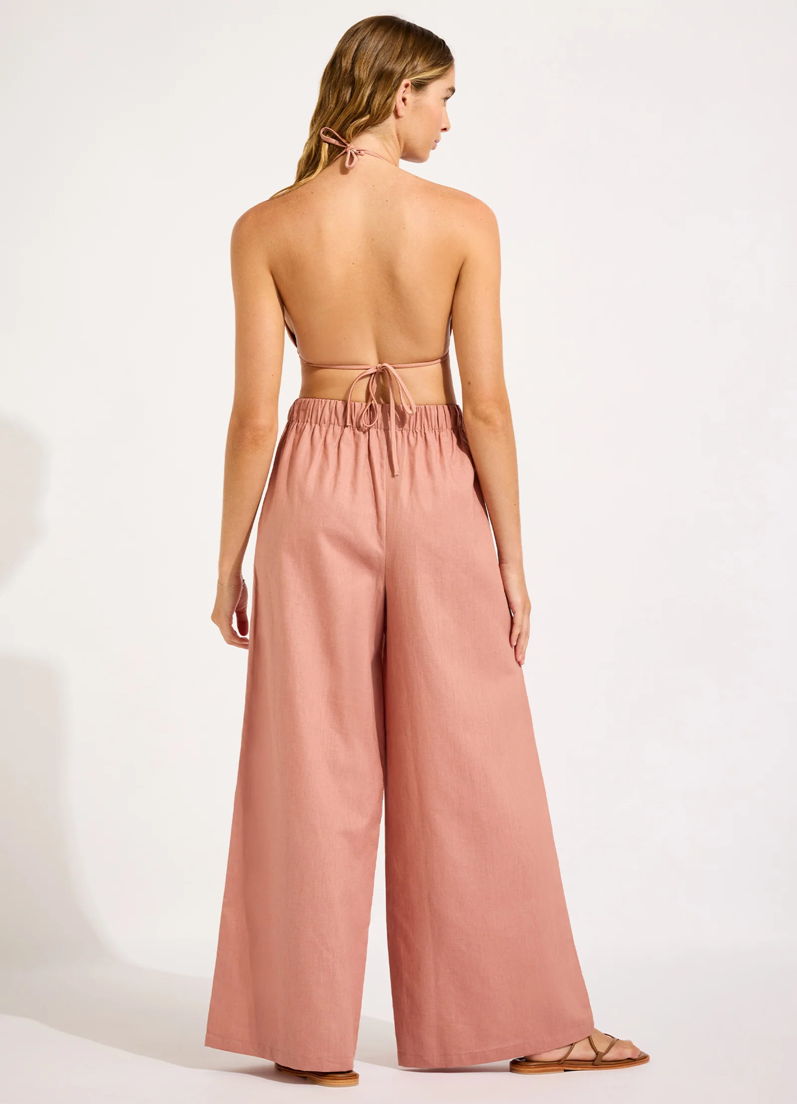 Palermo Drawcord Waist Wide Leg Pant - Image 4