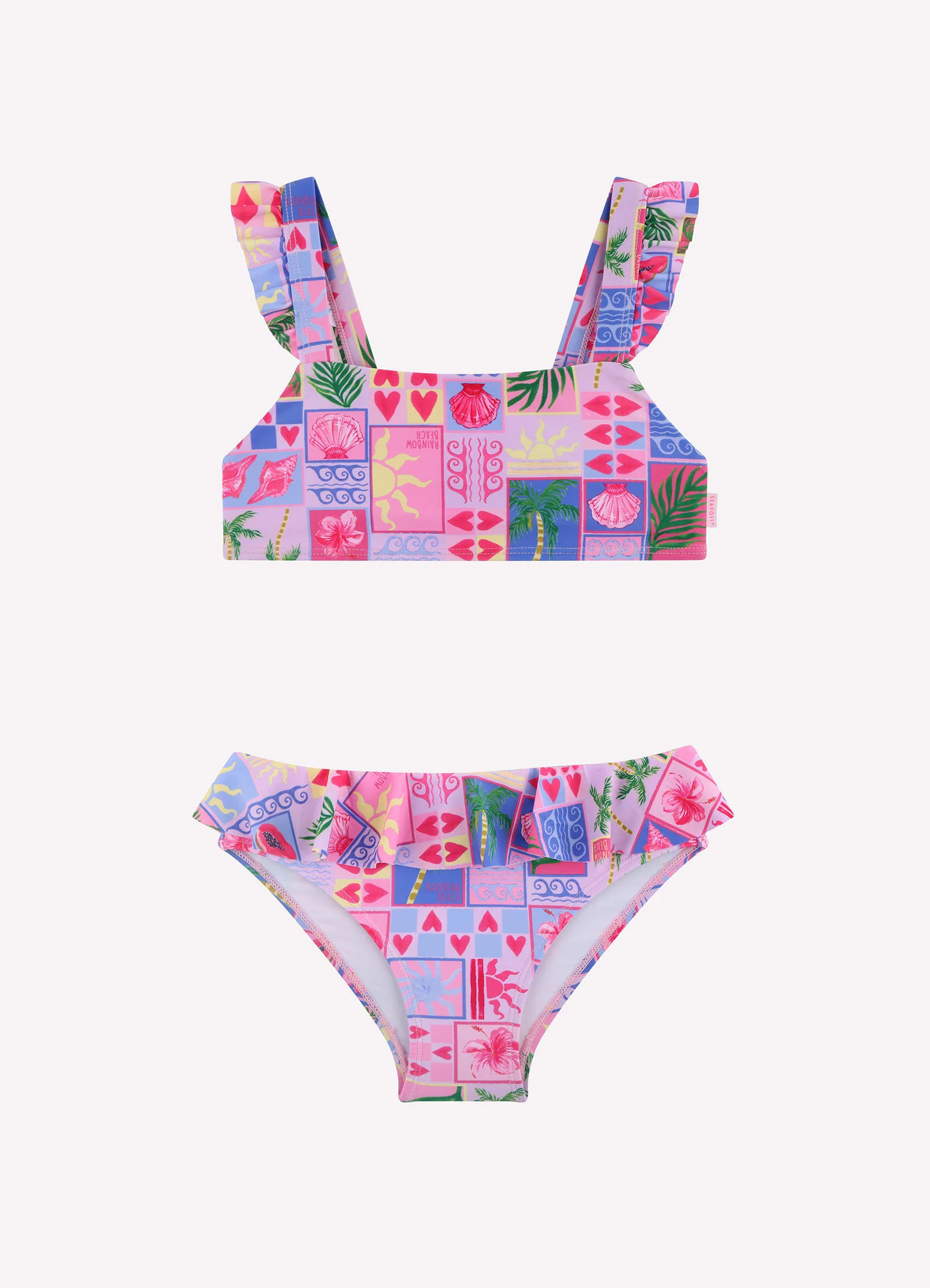 Rainbow Beach Frill Bikini - Rainbow Beach - Image 2