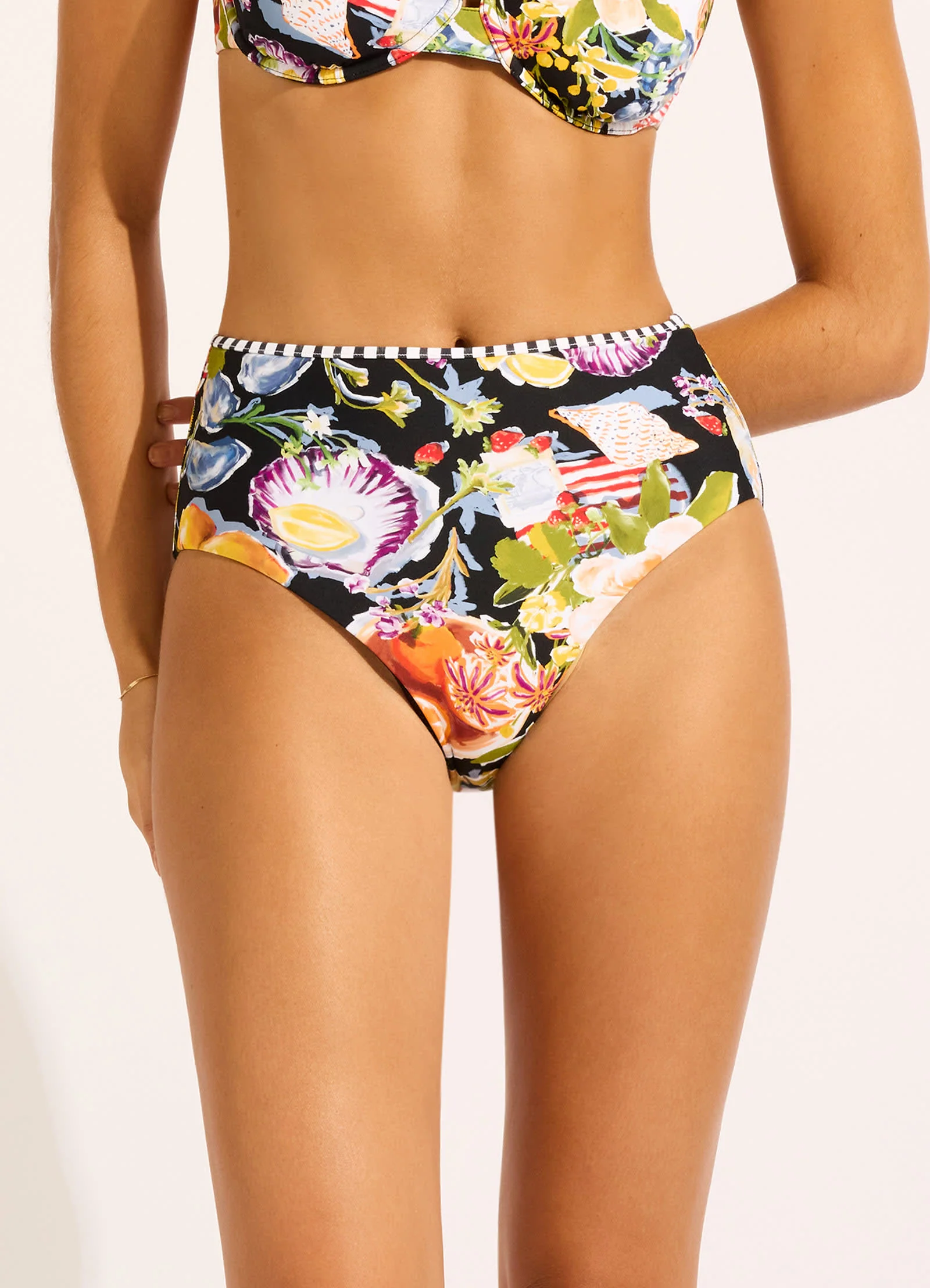 Riviera Coast High Waisted Bikini Bottom - Image 2