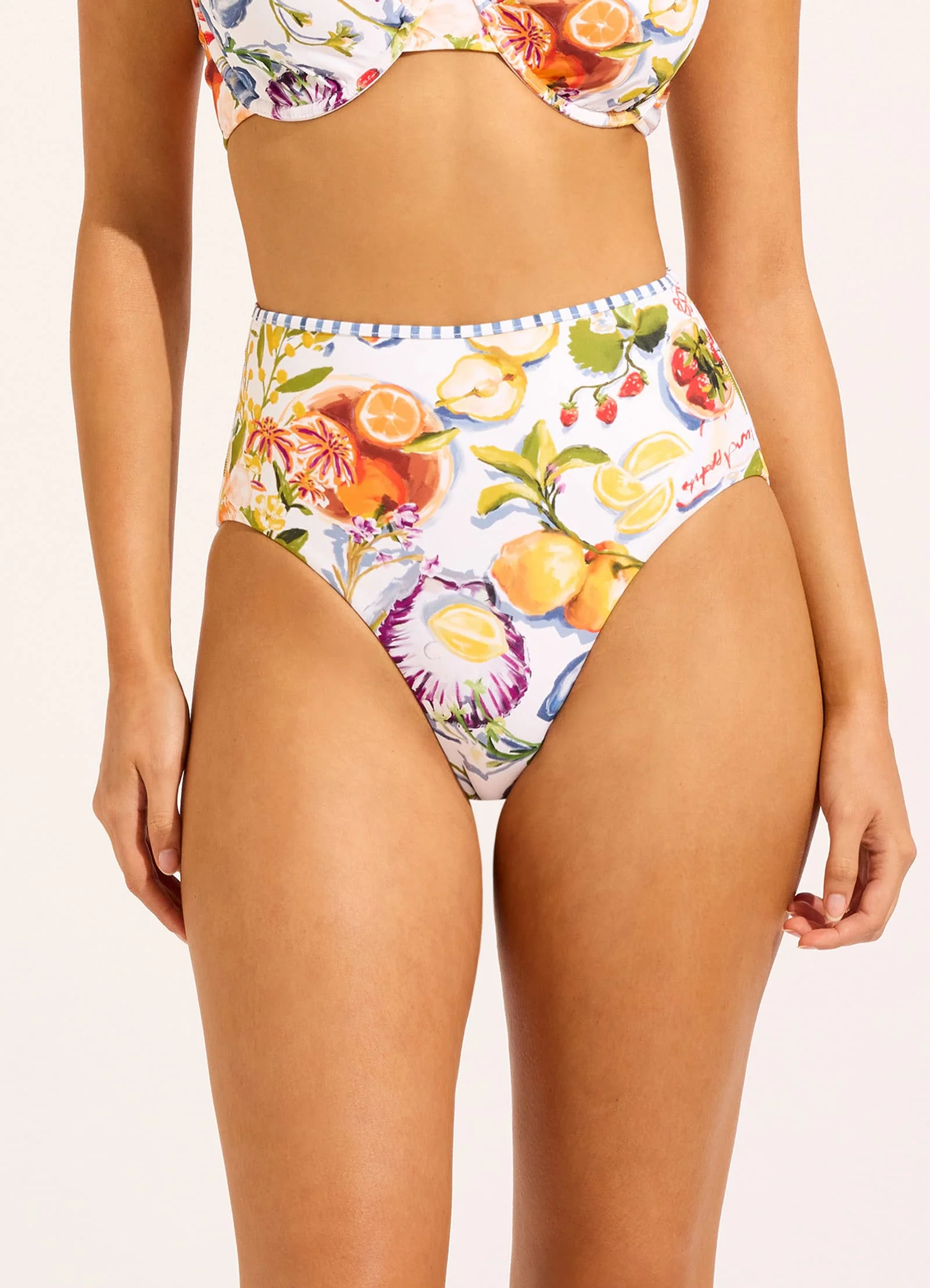 Riviera Coast High Waisted Bikini Bottom - Image 2