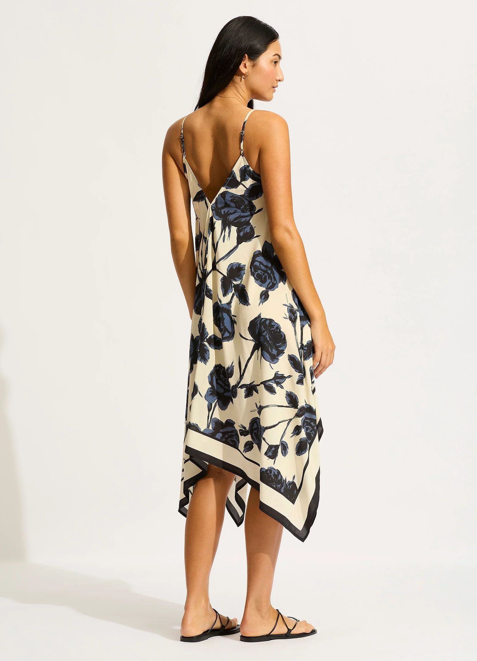 Rococo Scarf Dress - Black - Image 3