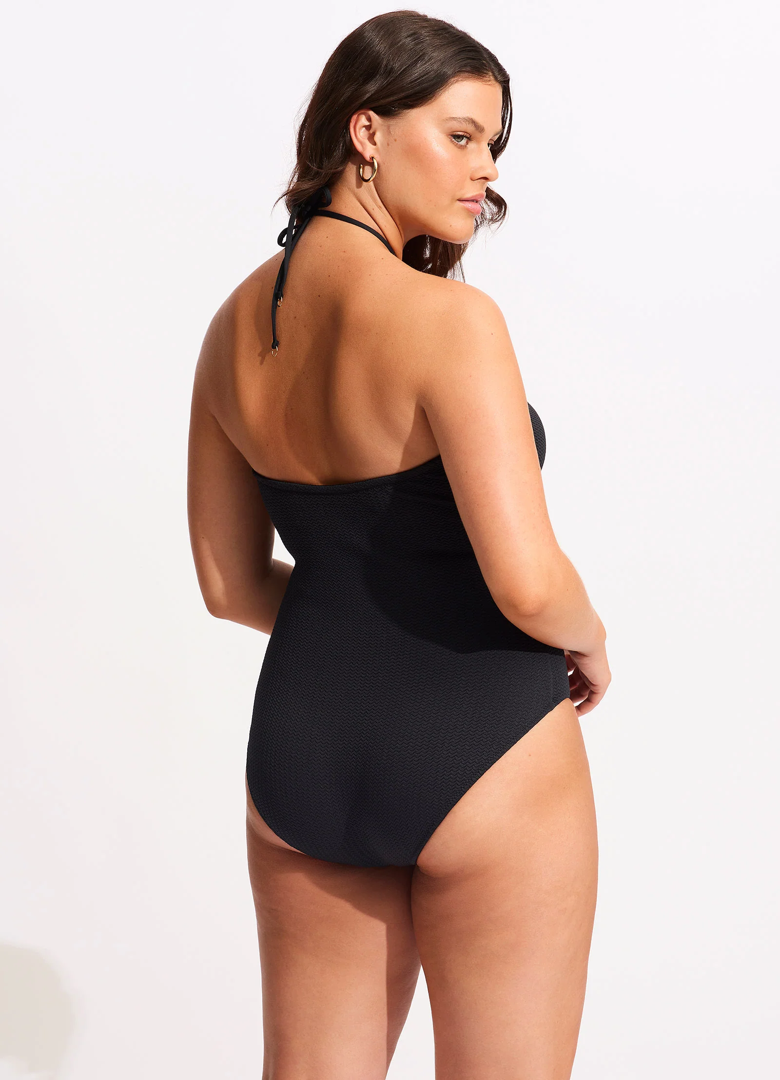 Sea Dive Bandeau One Piece - Black - Image 6