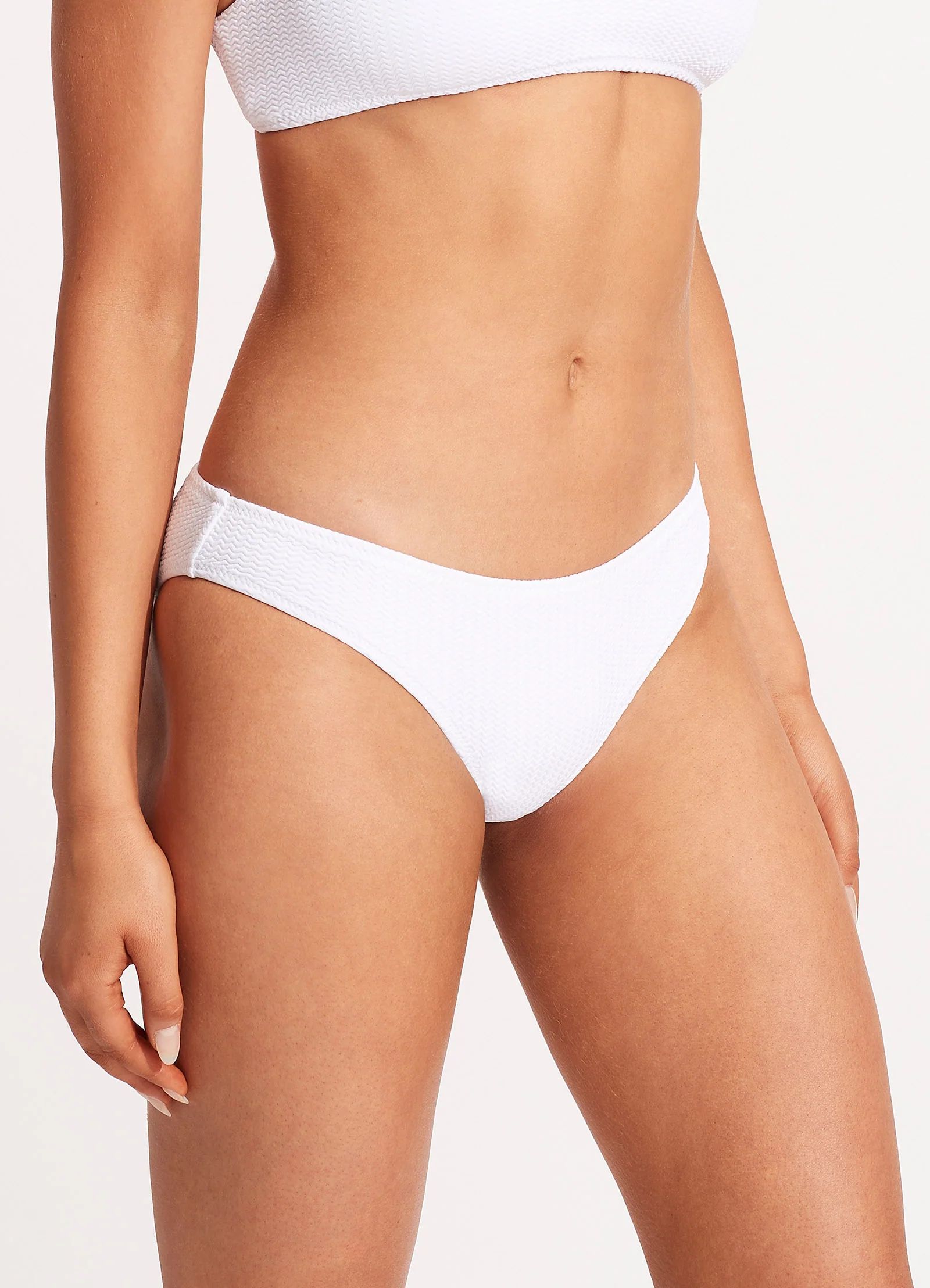 Sea Dive Hipster Bikini Bottom - White - Image 4