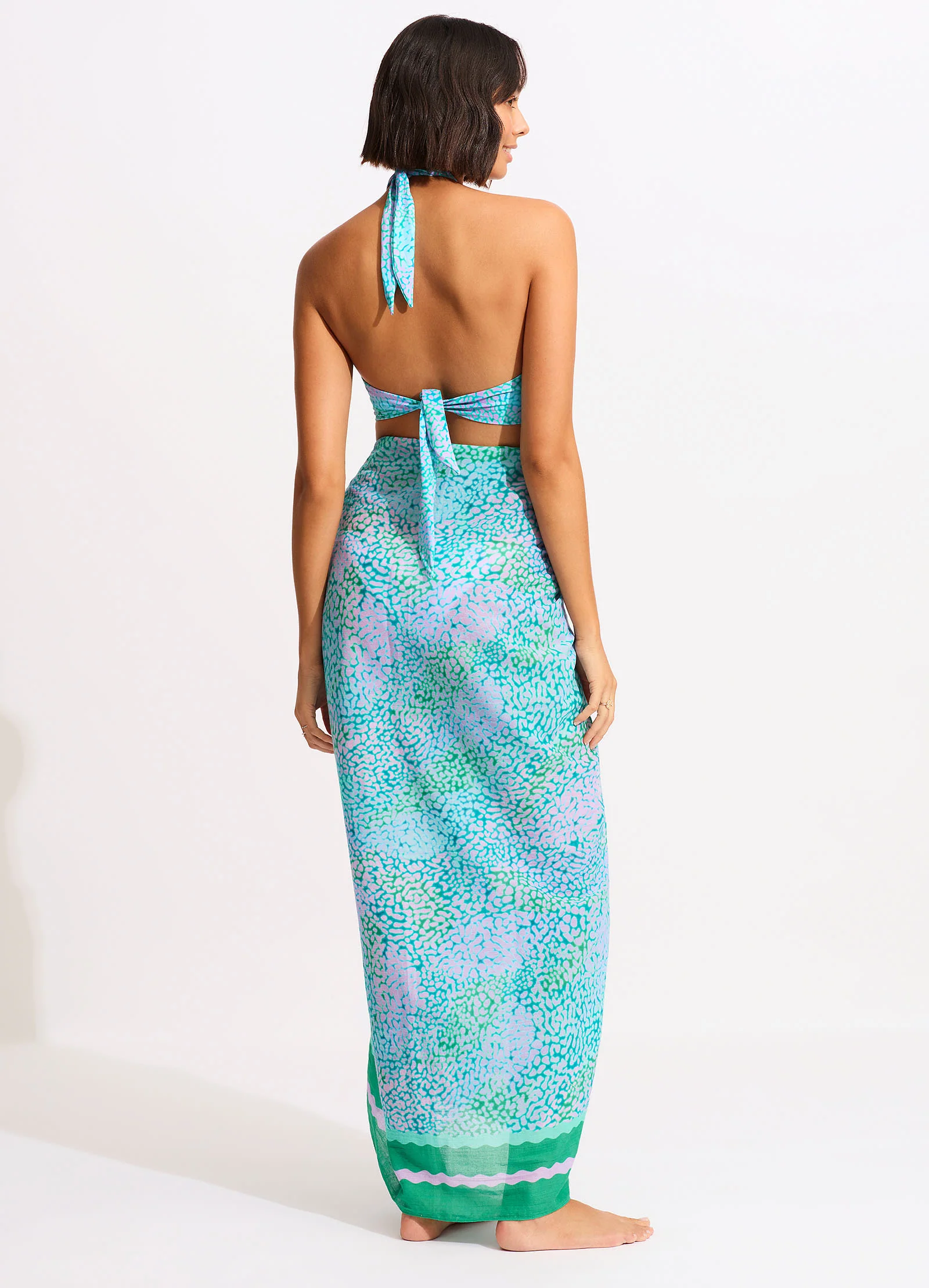 Sea Skin Sarong - Vivid Green - Image 3