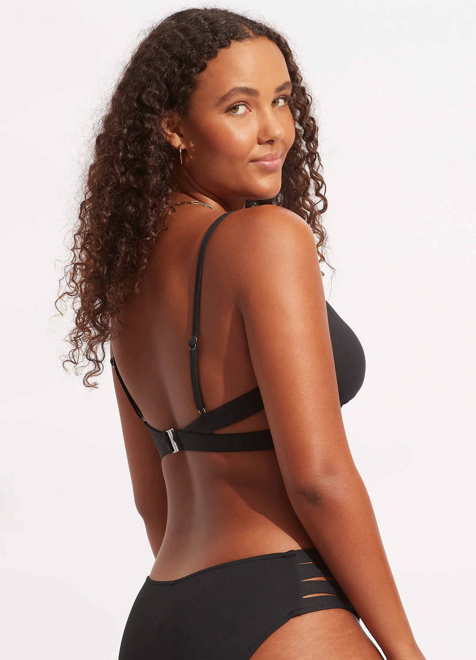 Seafolly Collective Hybrid Bralette Bikini Top - Black - Image 8
