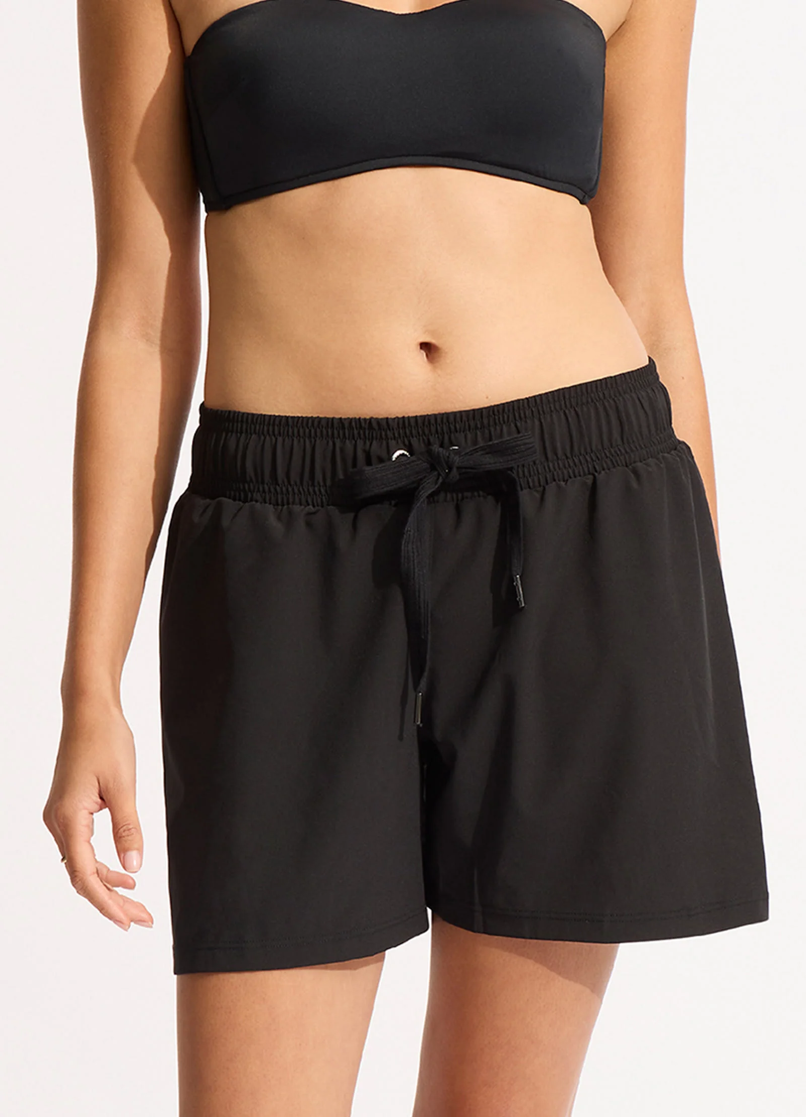 Seafolly Collective Mid Length Boardshort - Black - Image 2