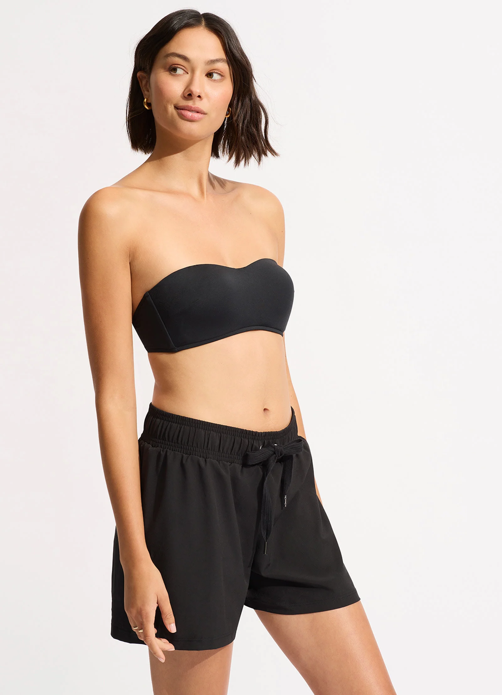 Seafolly Collective Mid Length Boardshort - Black - Image 3