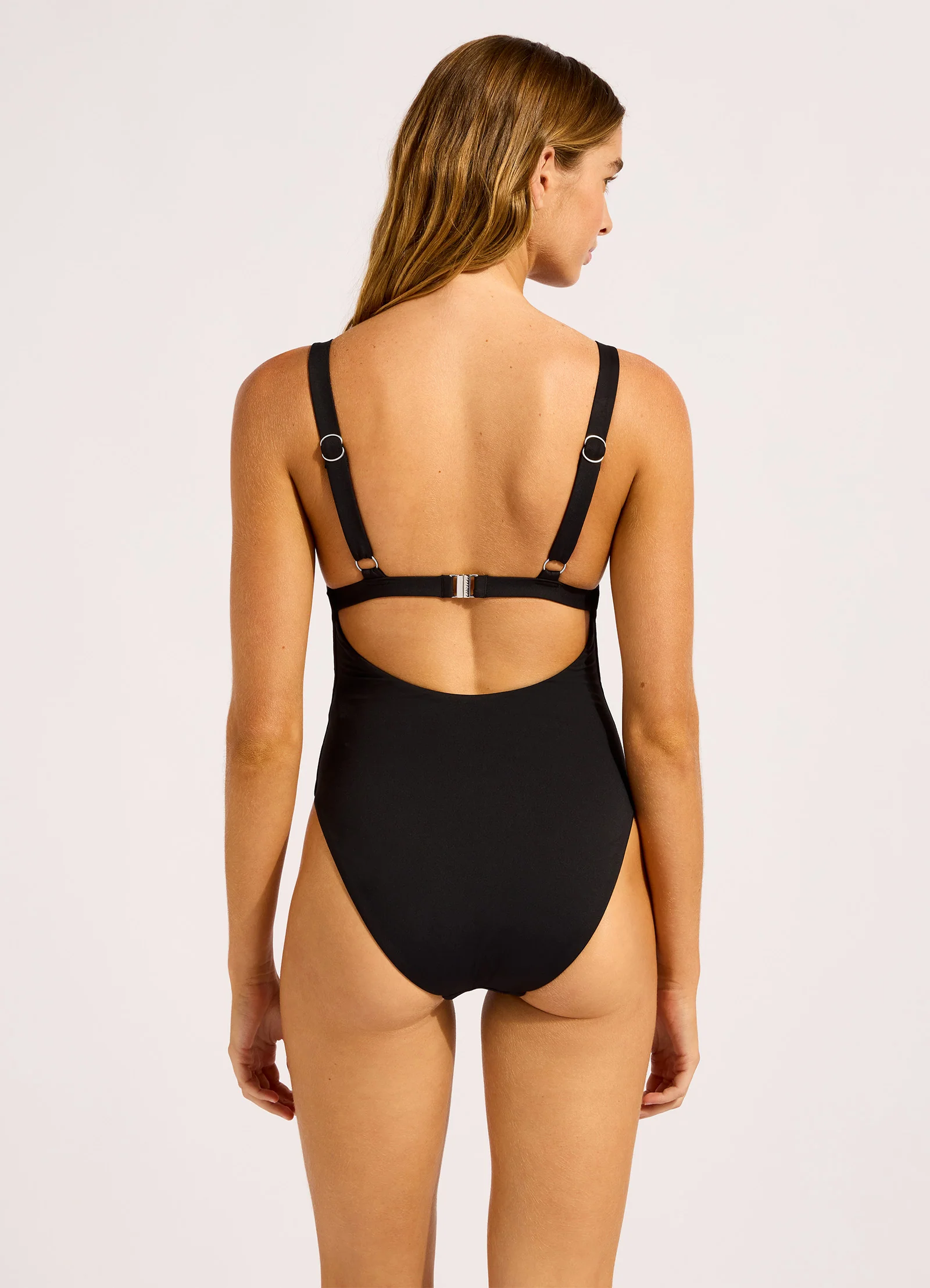 Seafolly Collective Square Neck One Piece Swimsuit - Image 3
