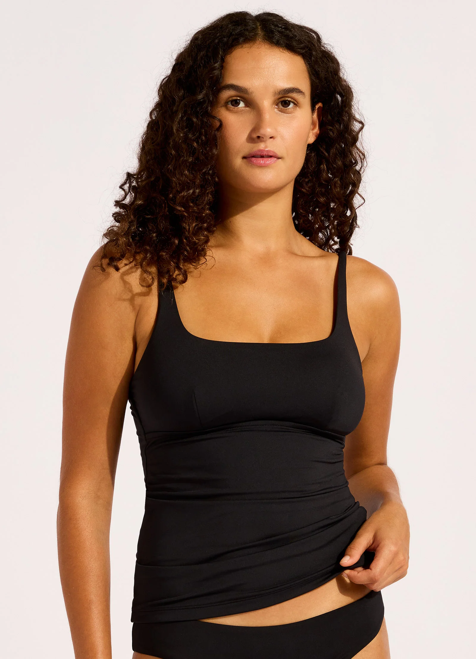 Seafolly Collective Square Neck Tankini Bikini Top - Image 2